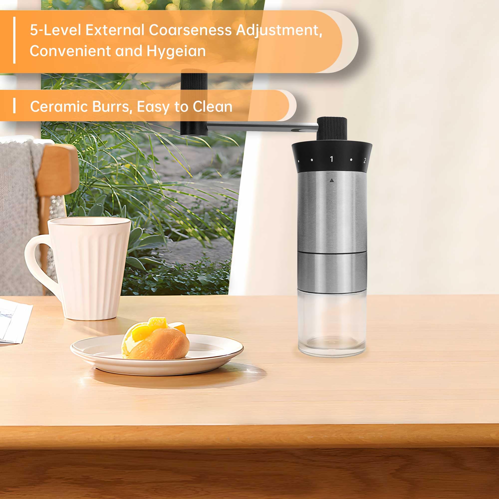 Pour Over Coffee Kit Chemex Coffee Maker Set, All In One Hand Drip Coffee Set, Coffee Grinder Manual Set, Ideal For Anniversary