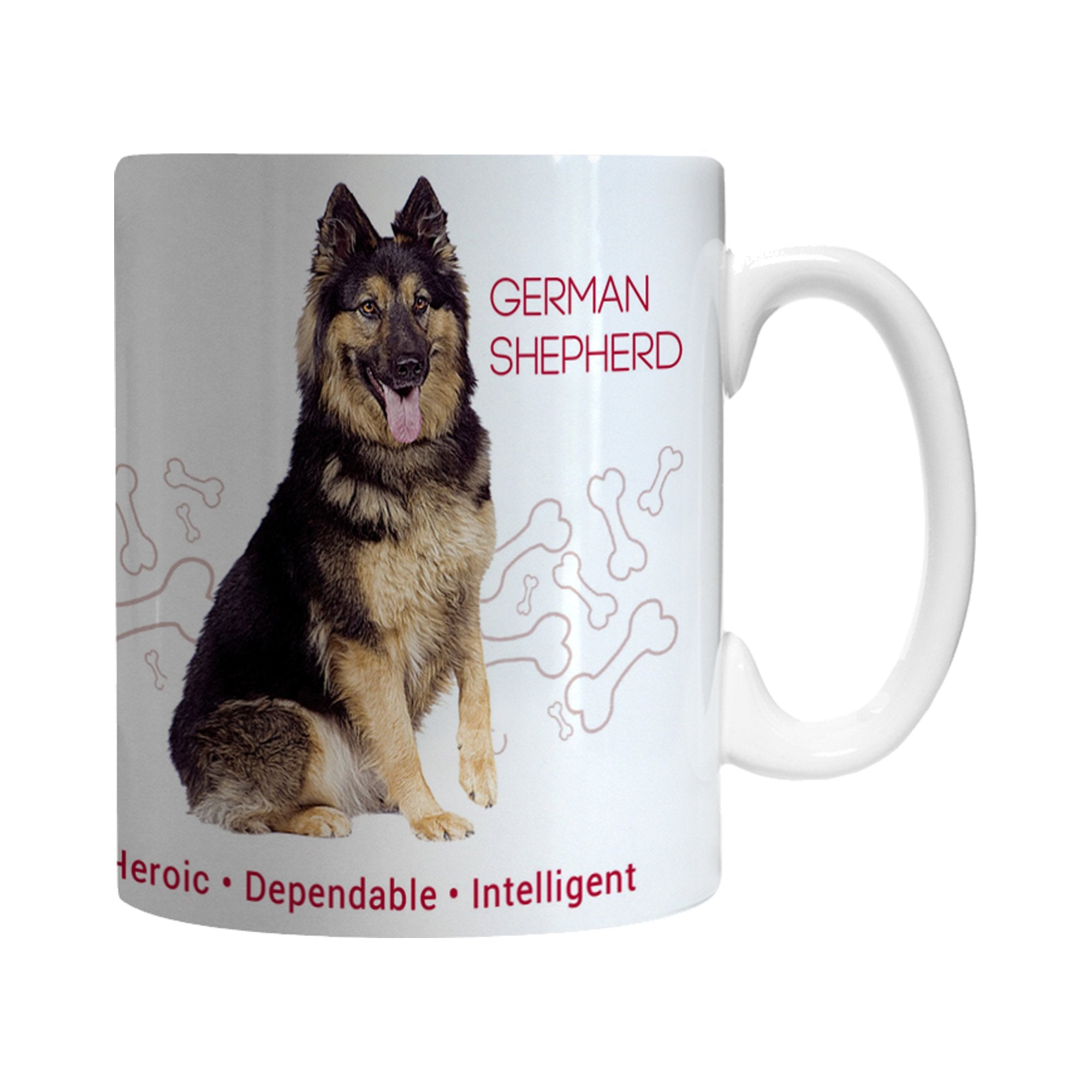 Boelter Brands German Shepherd Ceramic Mug, 11-ounce