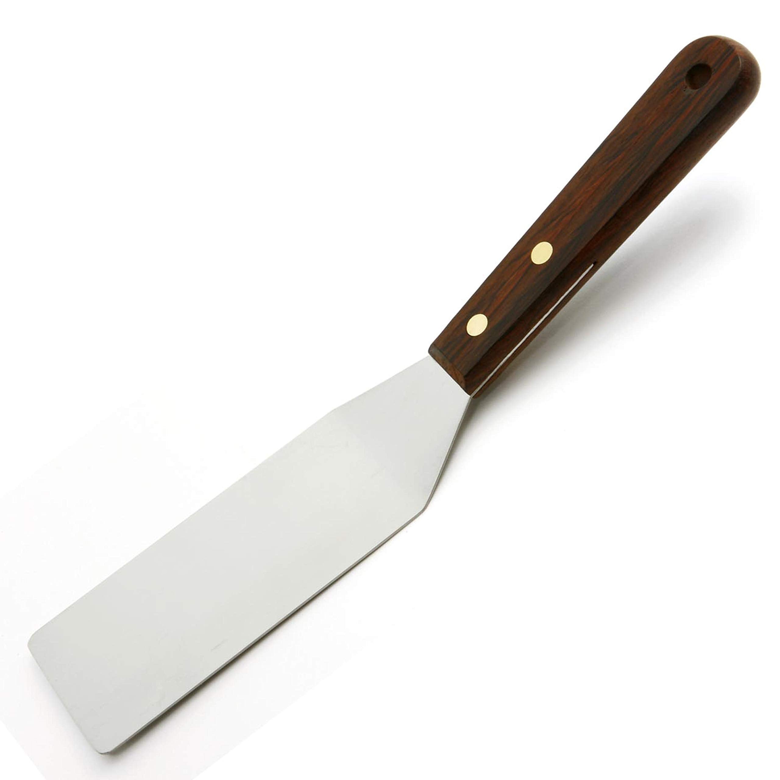 Norpro Stainless Steel Server/Spatula With Wood Handle, 10In/25.5Cm, As Shown