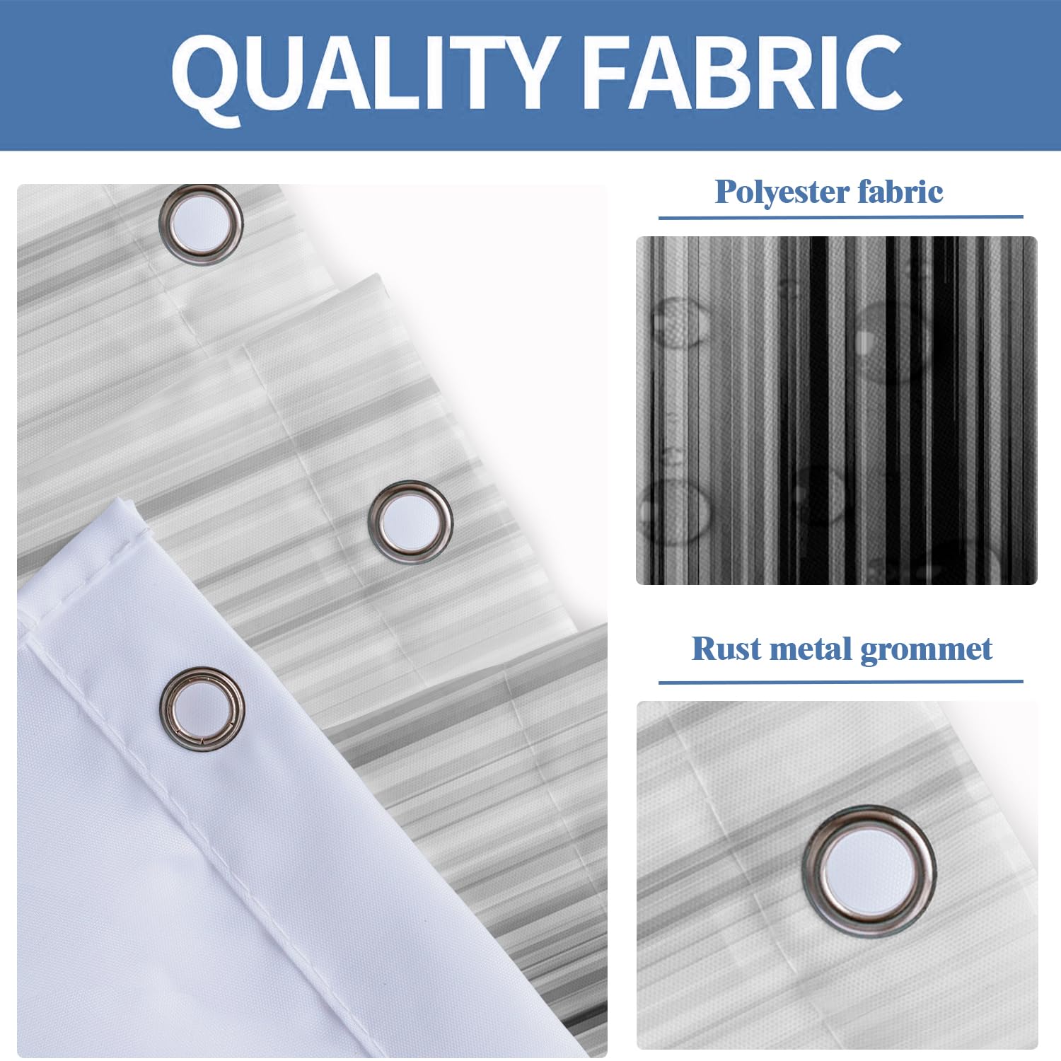 Aatter Black And Grey Shower Curtain White Gray Ombre Mens Decorative Trendy Simple Silver Abstract Artistic Aesthetic Fabric Ho