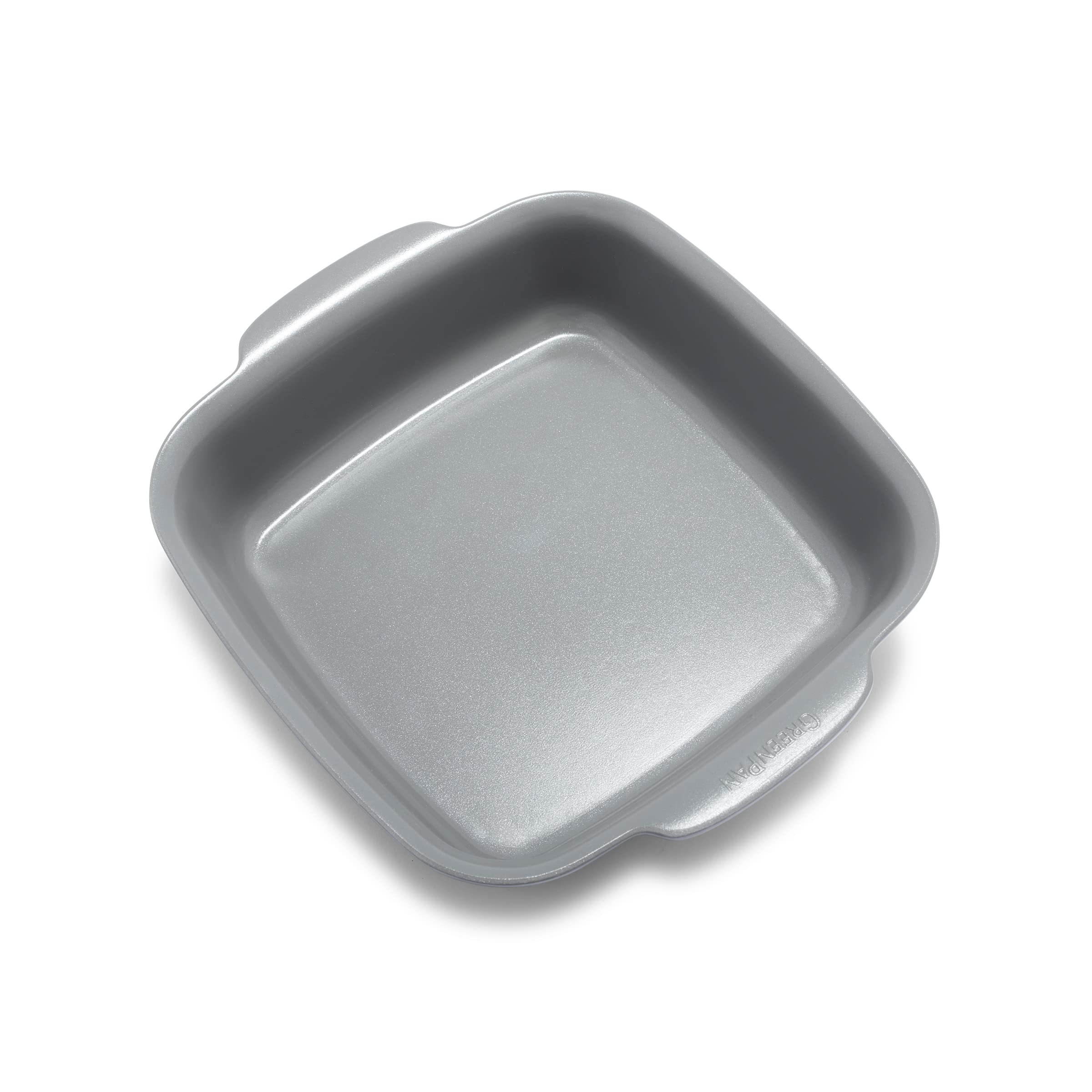 GreenPan Premiere Ovenware Healthy Ceramic Nonstick 8 Square Cake Baking Pan, Cast Aluminum Bakeware, WarpFree, Oven and Broil