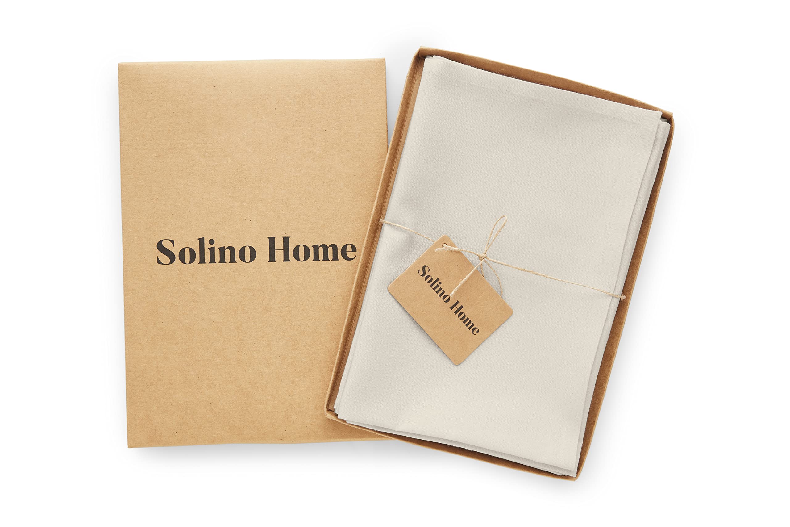 Solino Home Linen Dinner Napkins 20 X 20 Inch - Dru Cotton Linen Cloth Napkins Set Of 4 For Spring, Easter - Handcrafted And Mac