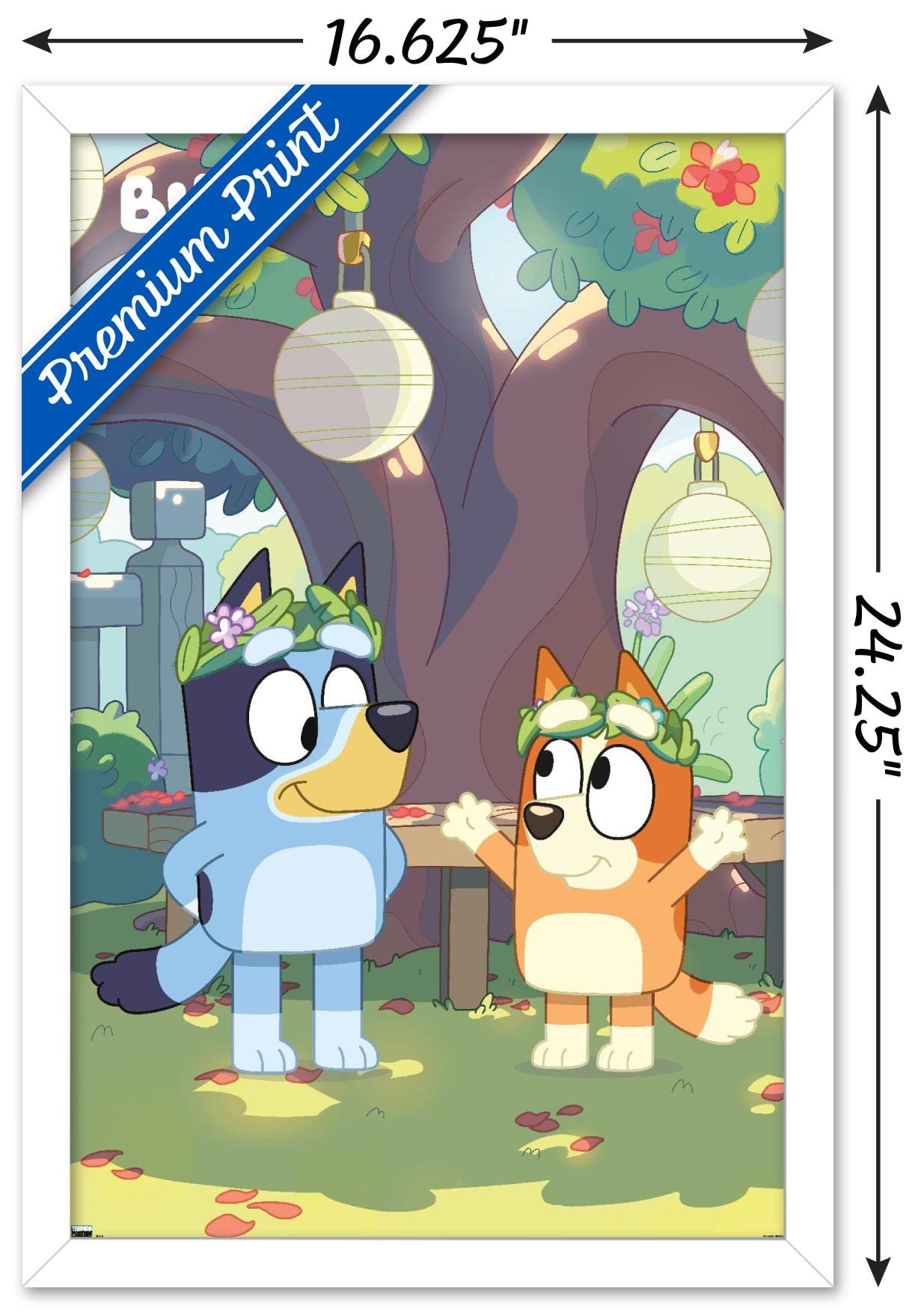 Trends International Bluey - Duo Wall Poster, 14.72'' X 22.37'', White Framed Version