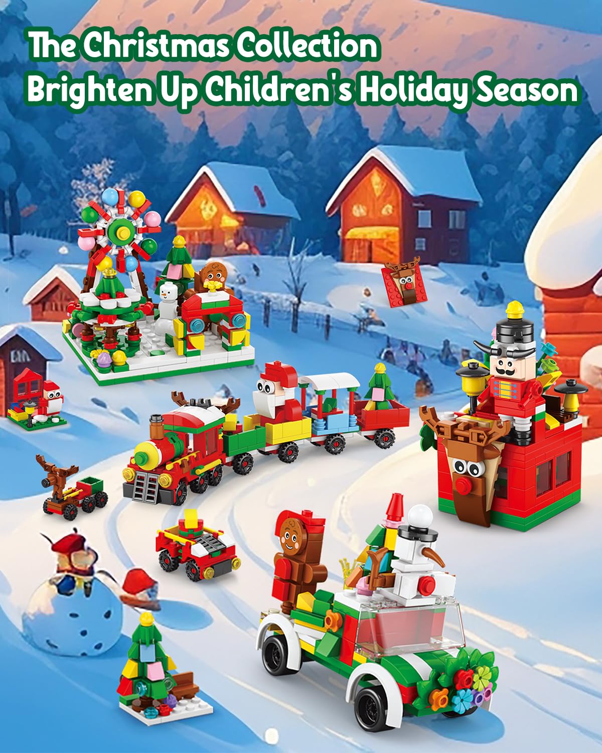 Advent Calendar 2025 Kids, 24 Days Building Blocks Toys Holiday Countdown, Christmas Stocking Stuffers for 6 7 8 9 10 11 12 Year