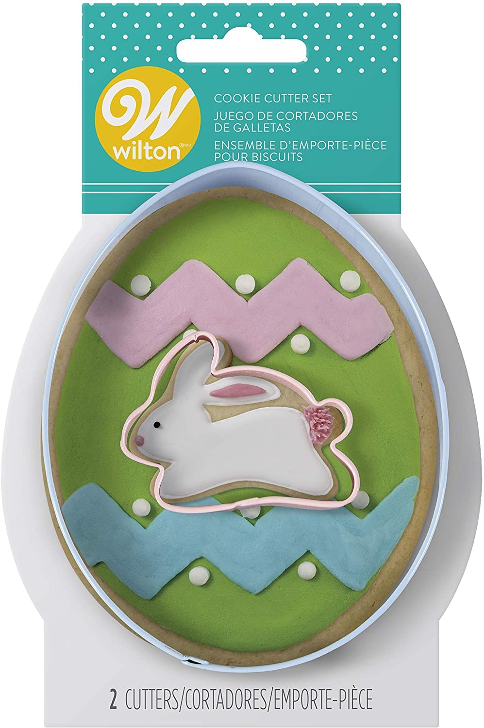 Wilton Easter Cookie Cutter Egg And Small Bunny Set, 1 Ea