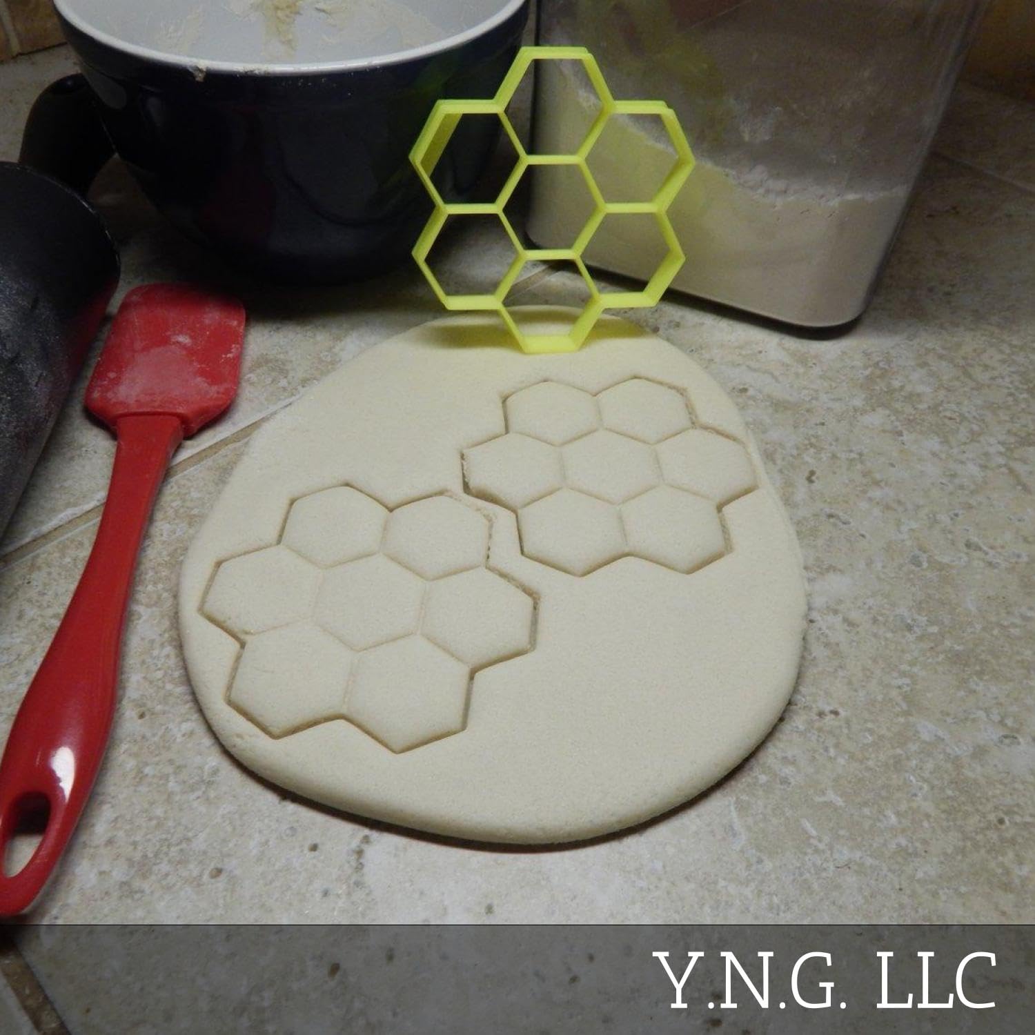 Honeycomb Shape Honey Comb Bee Hive Harvest Hexagon Shape Cookie Cutter Made In Usa Pr2144
