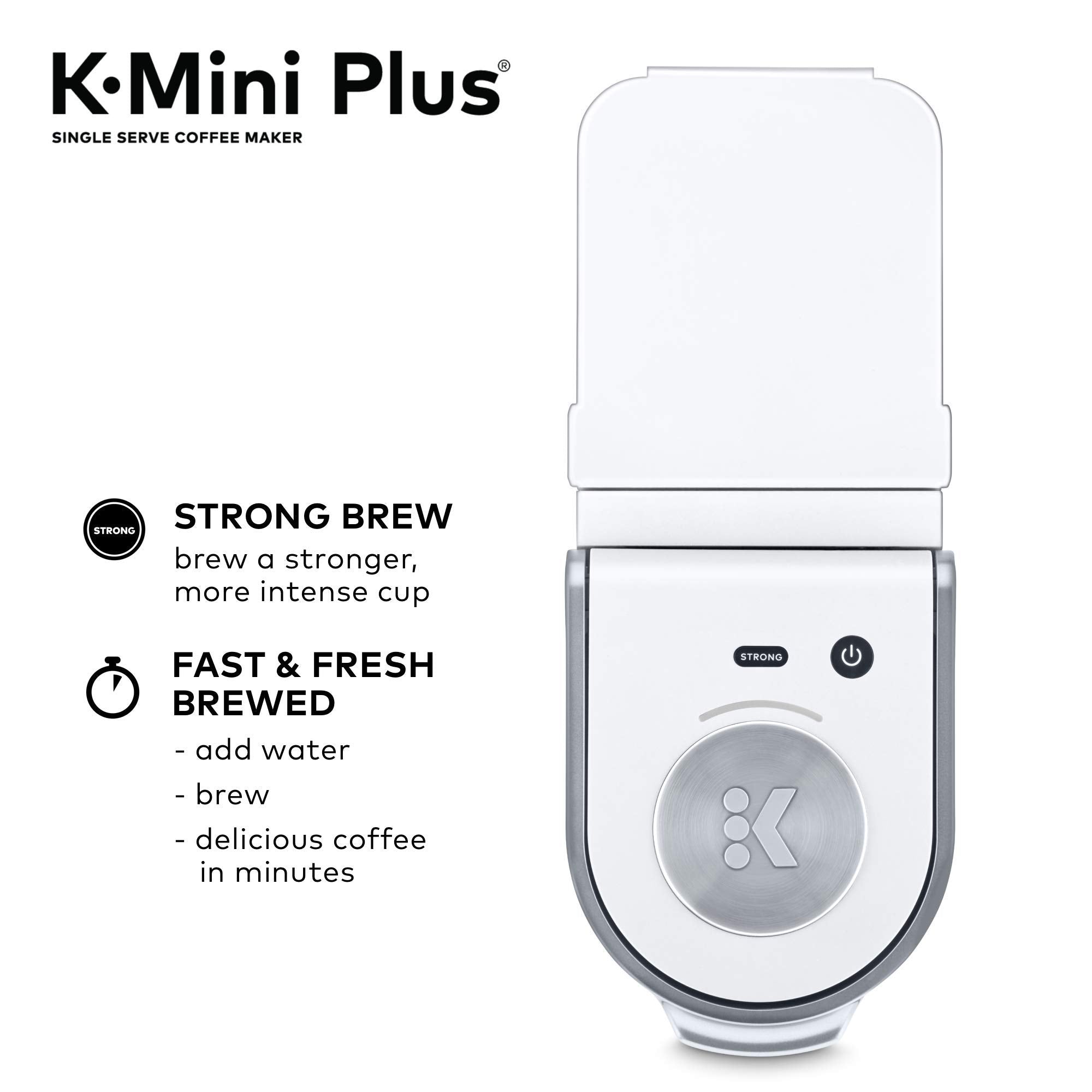 Keurig K-Mini Plus Single Serve K-Cup Pod Coffee Maker, Matte White