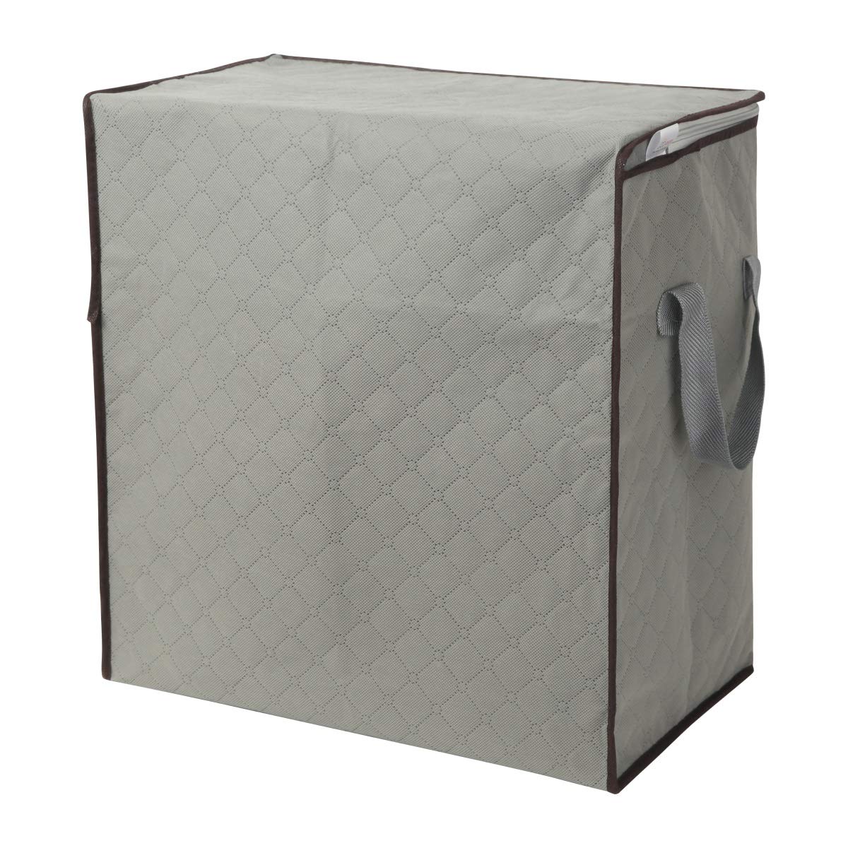 Szxc 2 Pack Foldable Large Storage Bags - Horizontal + Erect for Comforter Blanket Quilt Clothes Pillow, Clear Window & Handles,