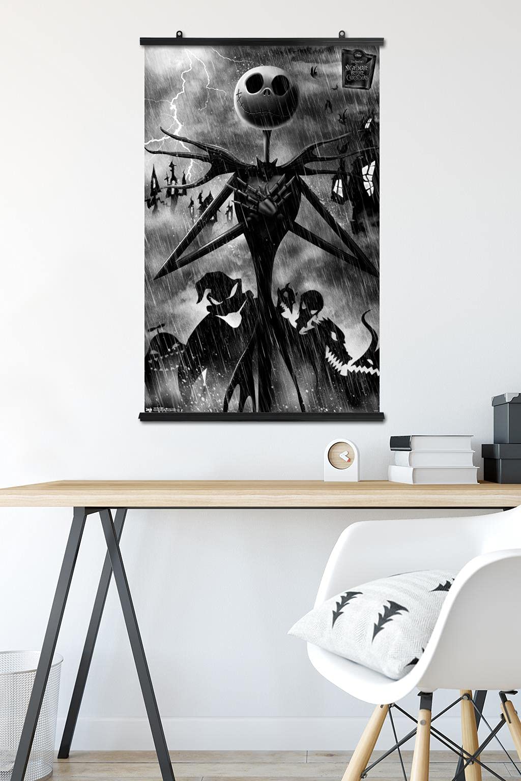 Trends International Wall Poster - Disney Tim Burton's The Nightmare Before Christmas, 22.37" x 34", Poster & Mount Bundle