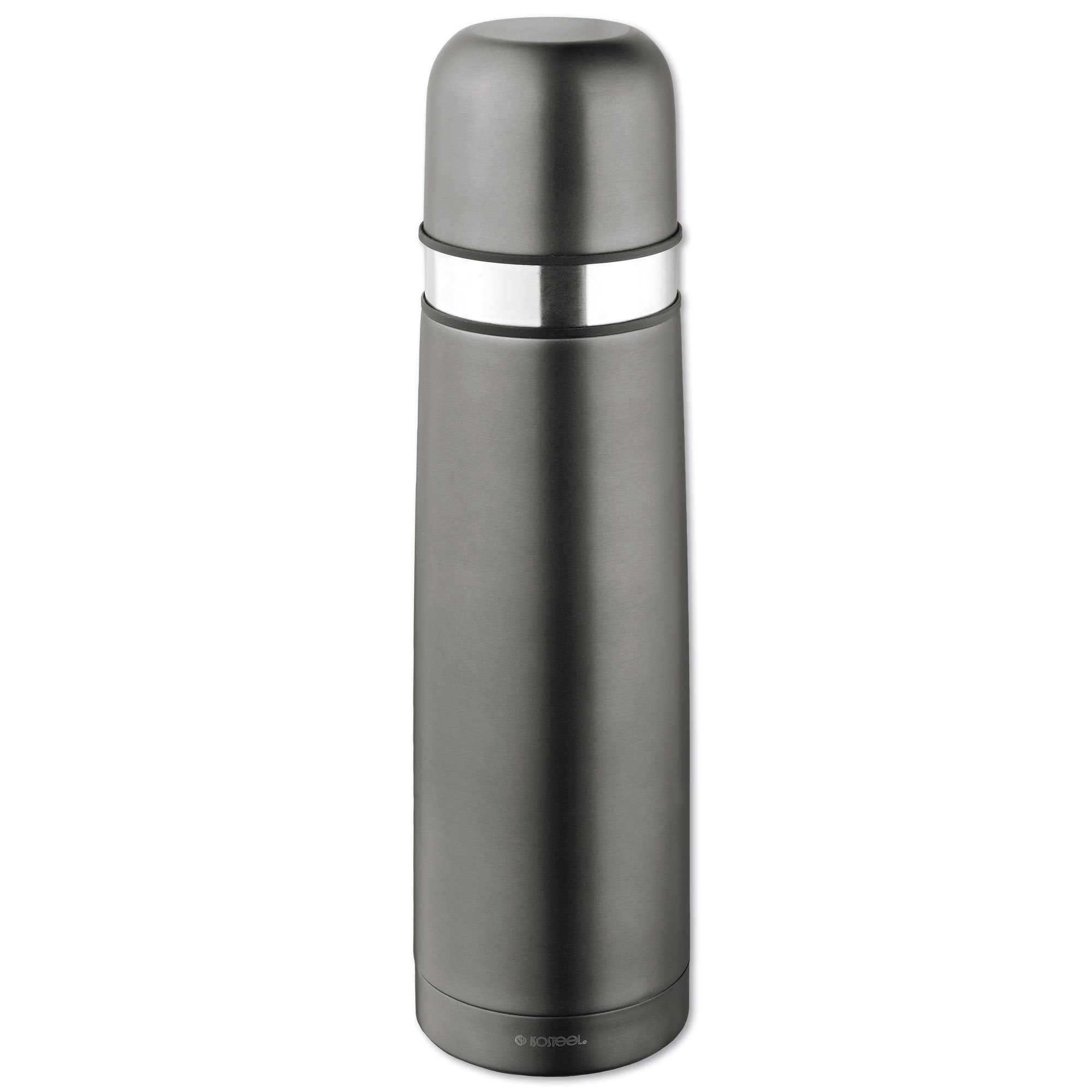 Isosteel Duo 9900Dat Top 0 75 Litre Stainless Steel Vacuum Flask, Titan/Grey, 8.2 X 7.7 X 30.4 Cm