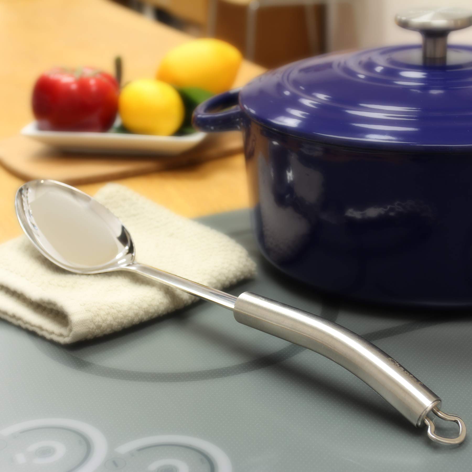 Chantal Spoon Utensil, 14 Inch, Polished Stainless Steel