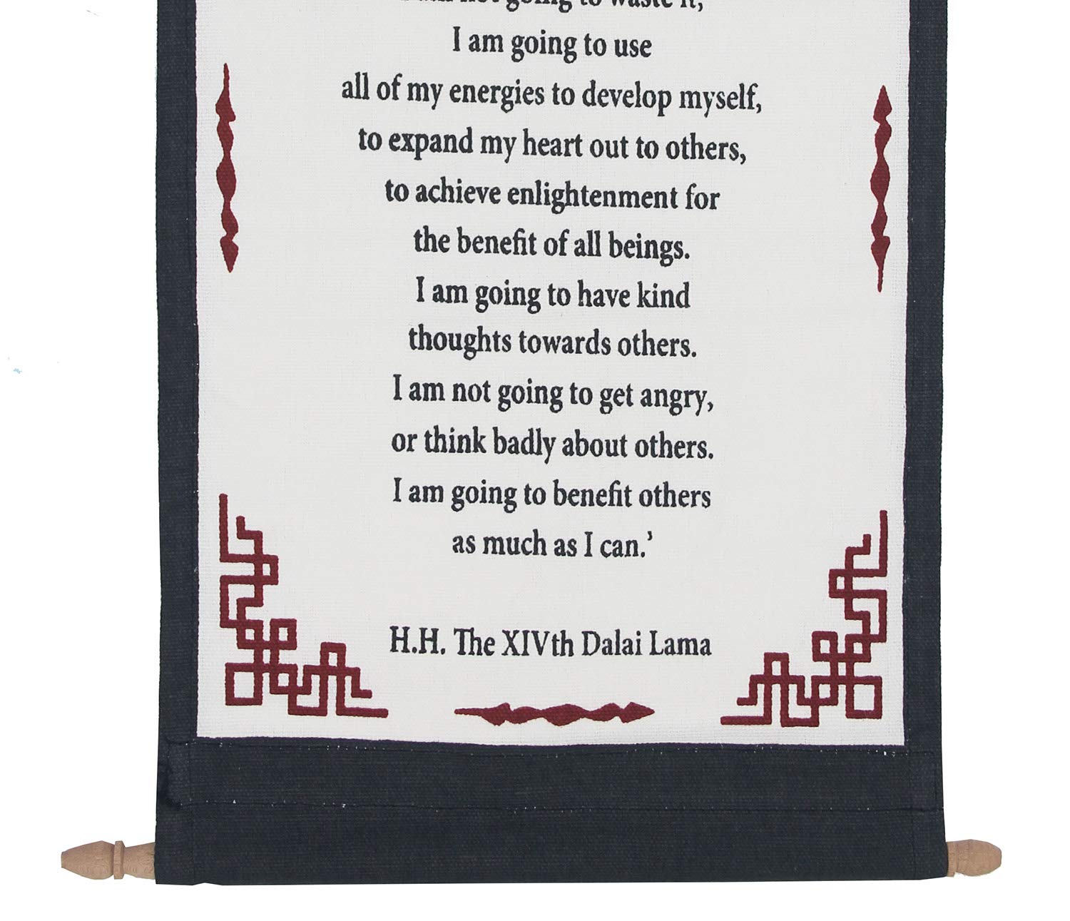 DharmaObjects Dalai Lama Quotes ~ Natural Wooden ~ A Precious Human Life ~ Inspirational Message Wall Decor Hanging (Precious Human Life 1)
