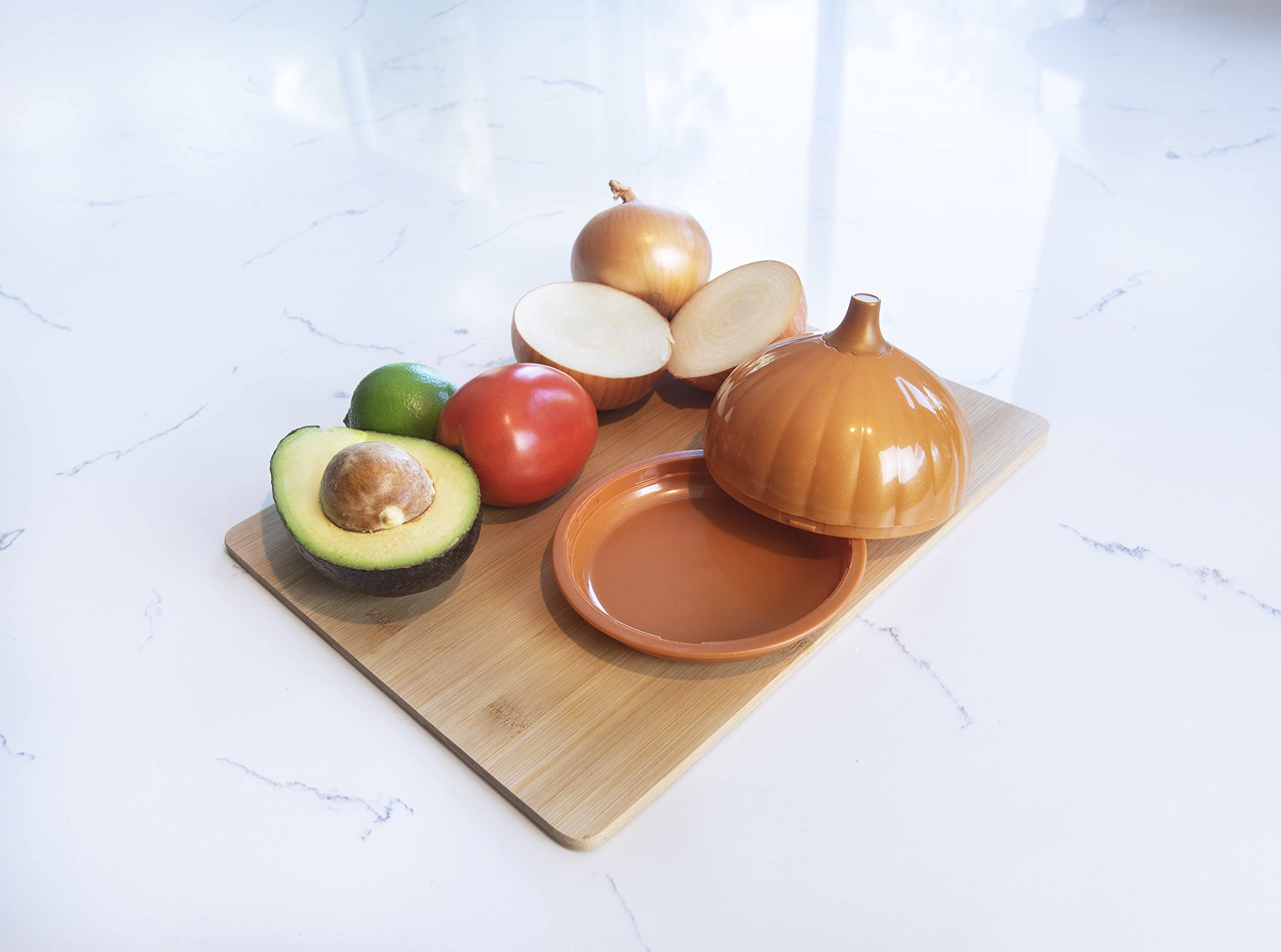 Joie Msc International Plastic Fresh Onion Storage Pod, 1 Ea, Brown