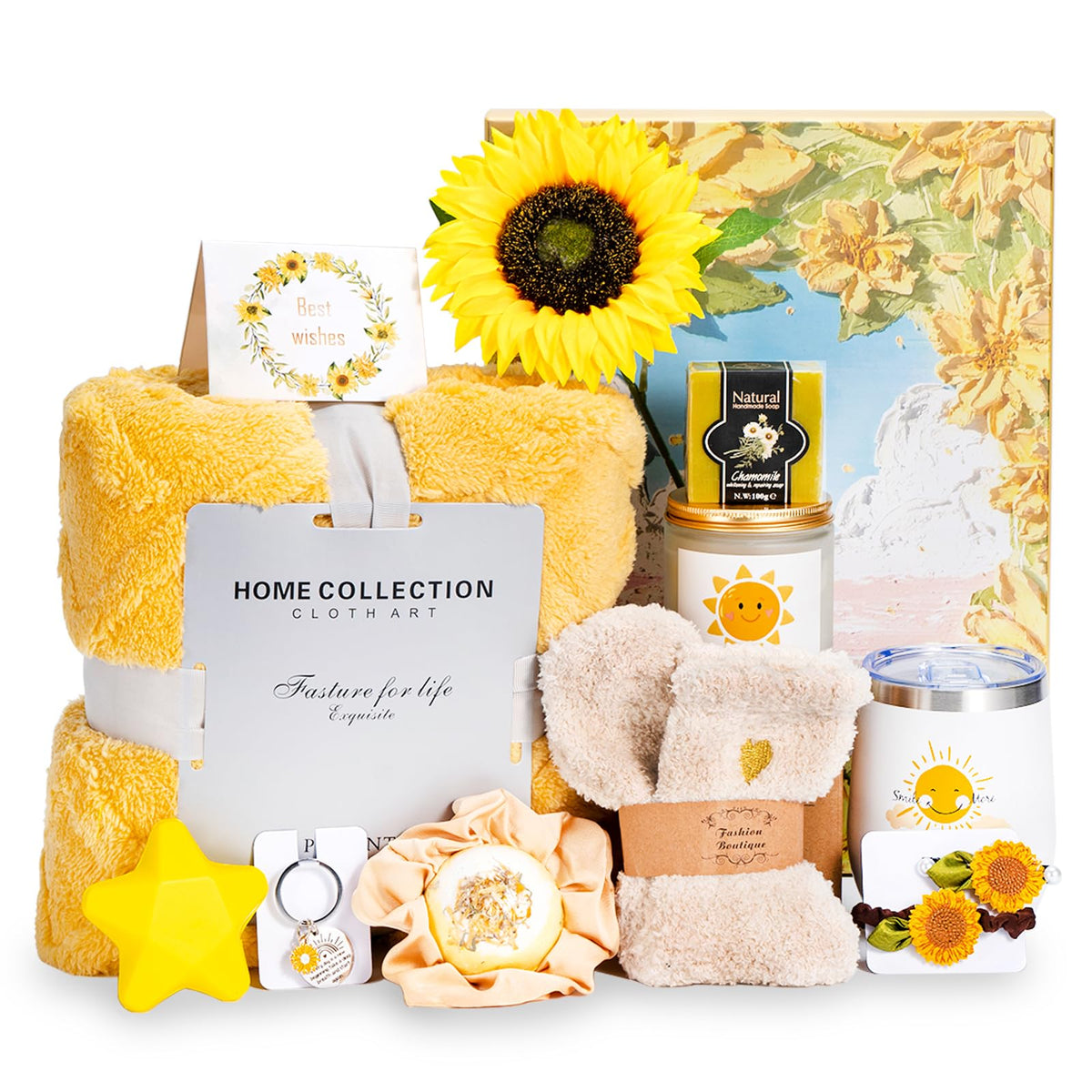 Get Well Soon Gifts for Women, 14PCS Get Well Soon Gift Basket After Surgery, Care Package for Women, Thinking of You Gifts, Sym