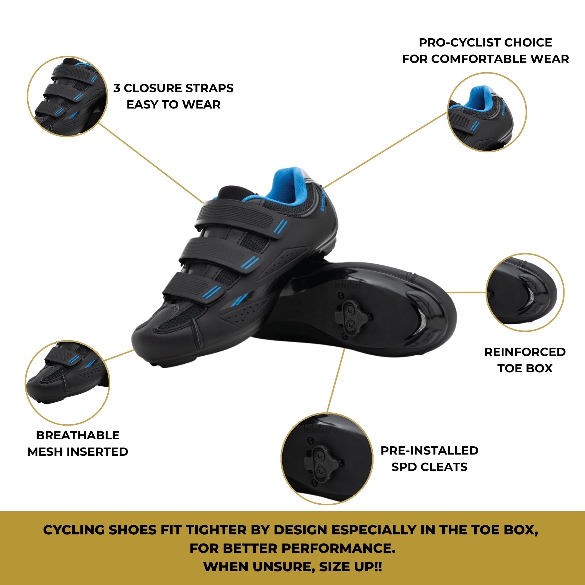 Tommaso Womens Spd Indoor Cycling Shoes Pista 100 Cycling Shoes For Echelon Bikes, With Pre-Installed Spd Clips - Bike Shoes For