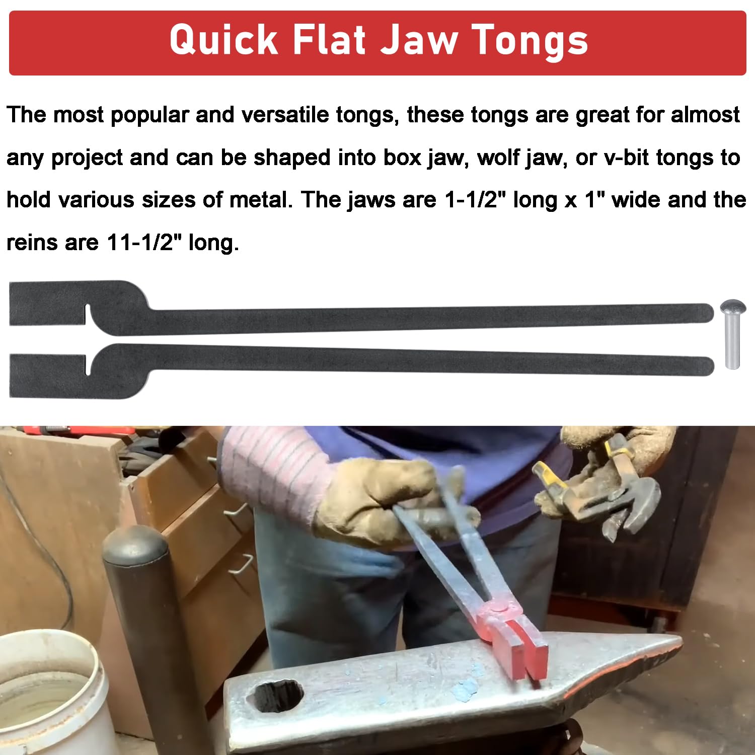 5 Pairs Diy Rapid Tongs Bundle Set Five Types Of Blacksmith Tongs Forging Tongs Comes With Rivet For Beginner Further Smithing
