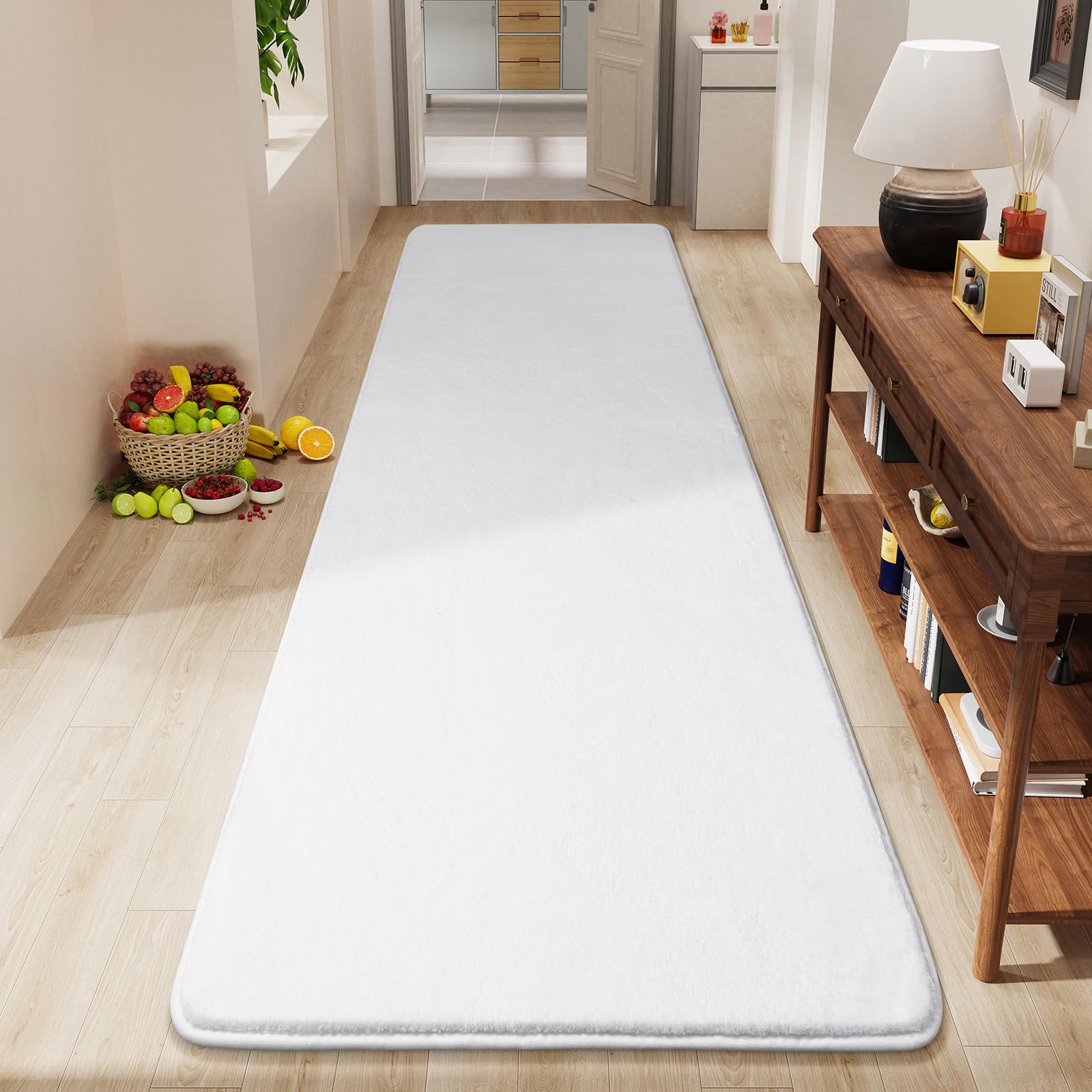 Amearea Modern Soft Hallway Runner Rug, 2x8 Feet Area Rug Runners for Hallways, Washable Runner Rugs, Non Slip Memory Foam Rug W