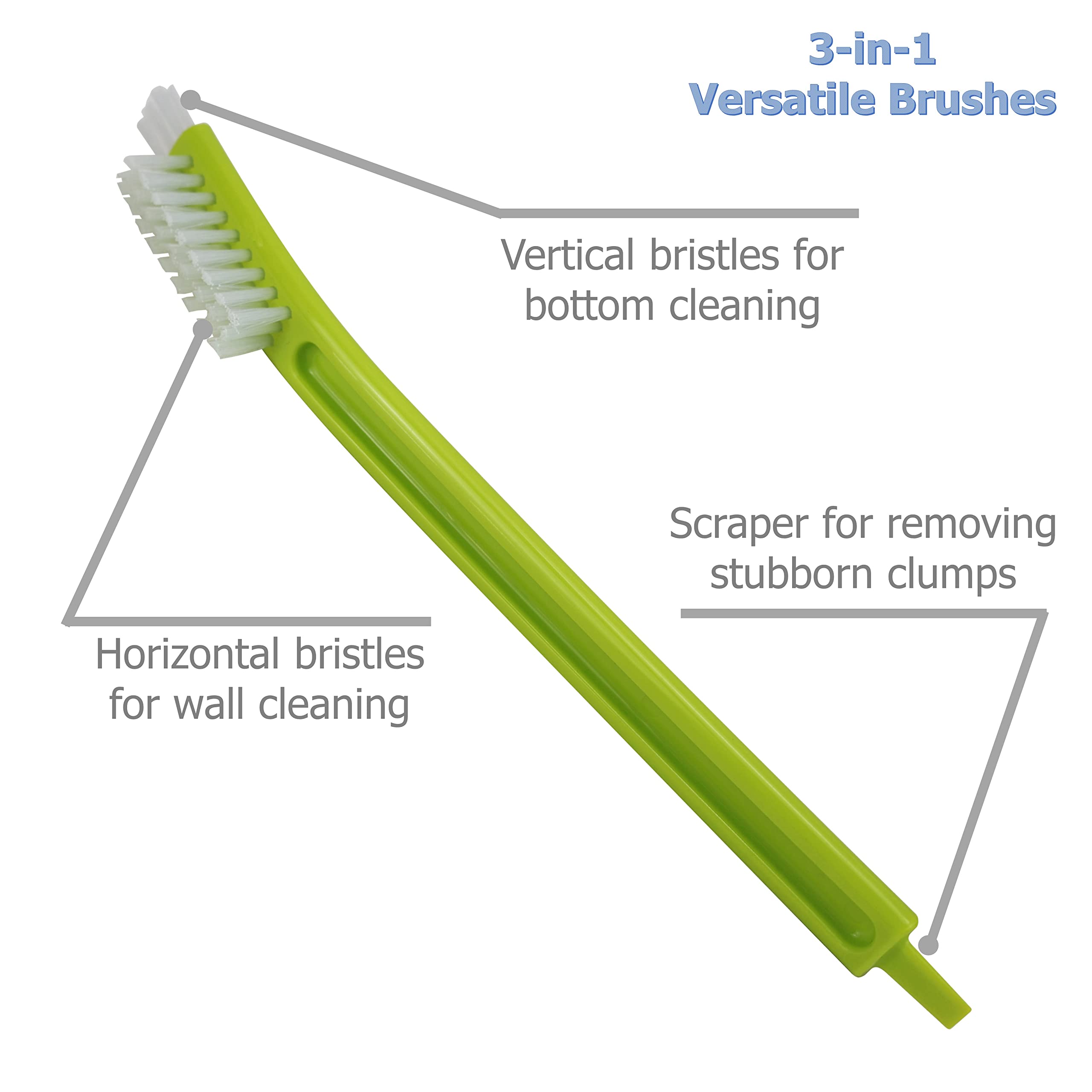 Eiks 10 Pack Juicer Cleaning Brushes Deep Clean Brushes Multi-Purpose For Juicer, Bottle Bottom, Dishes, Sink, Pots, Pans, Showe