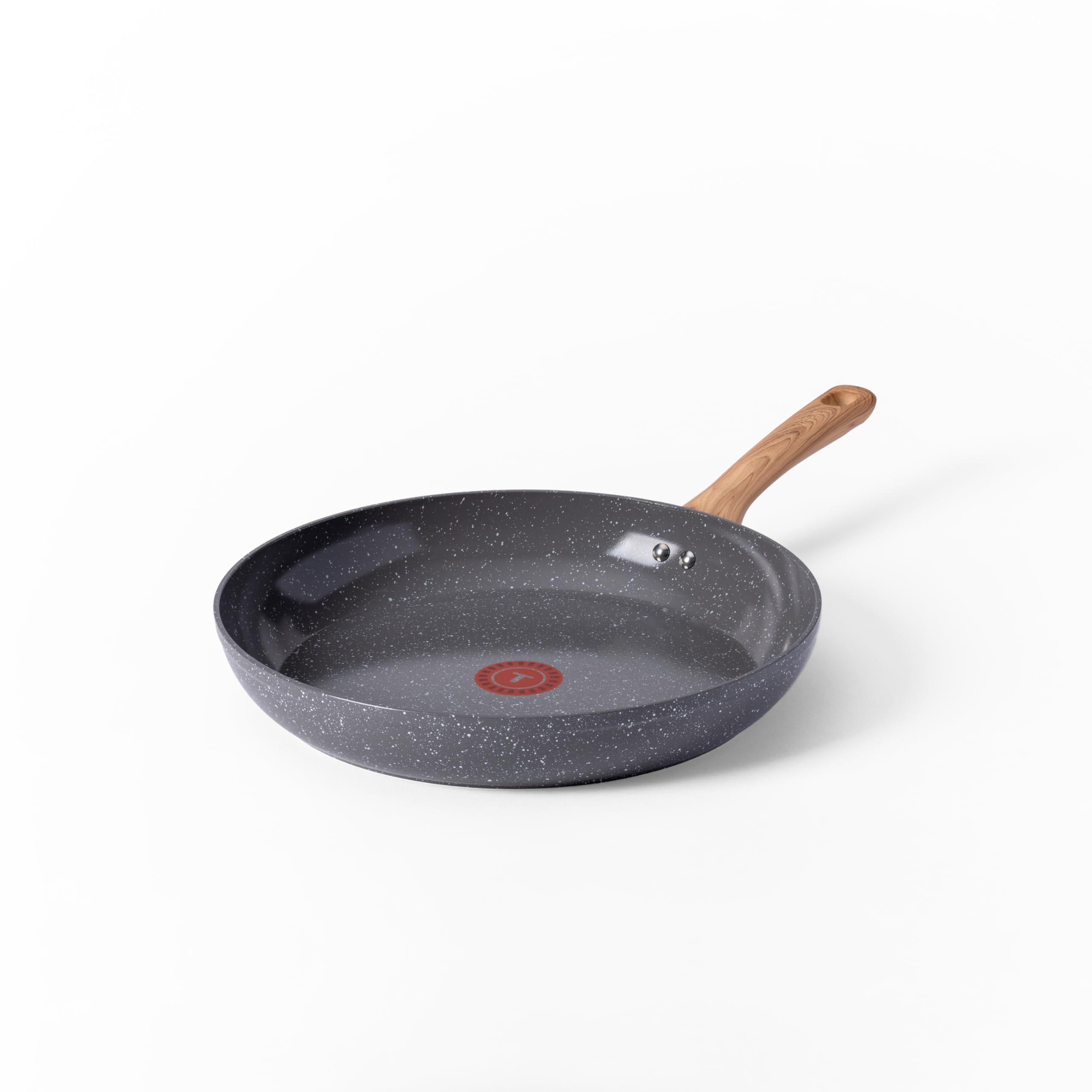 T-Fal Revive Ceramic Nonstick Frying Pan 12 Inch Skillet, Oven Safe to 350F, Stay-Cool Handle, Grey Granite