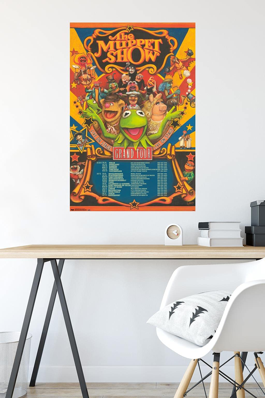 Trends International Disney The Muppets: Most Wanted - Grand Tour Wall Poster, 22.375'' X 34'', Premium Unframed Version