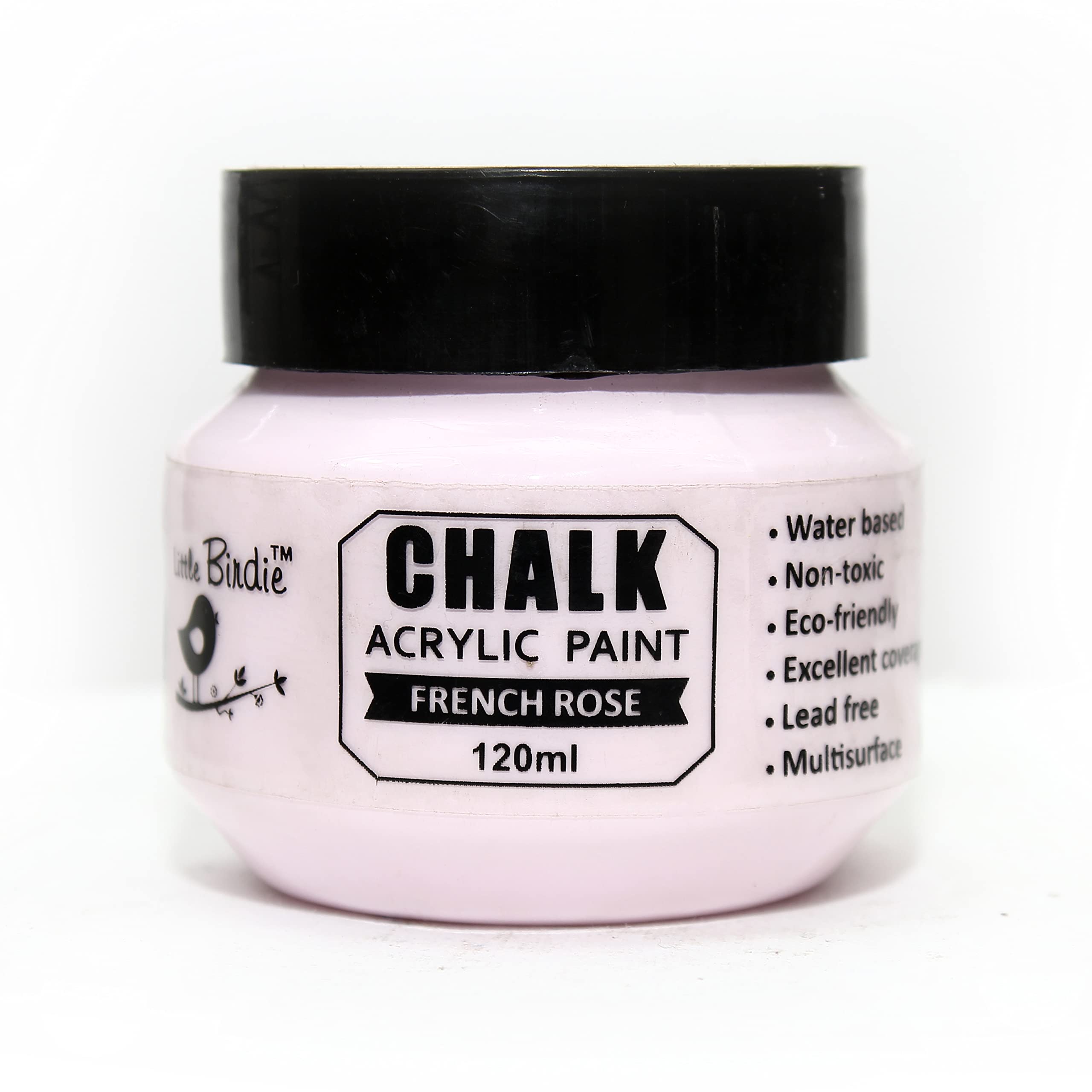 Itsy Bitsy- Home Decor Chalk Acrylic Paint 120Ml - French Rose.
