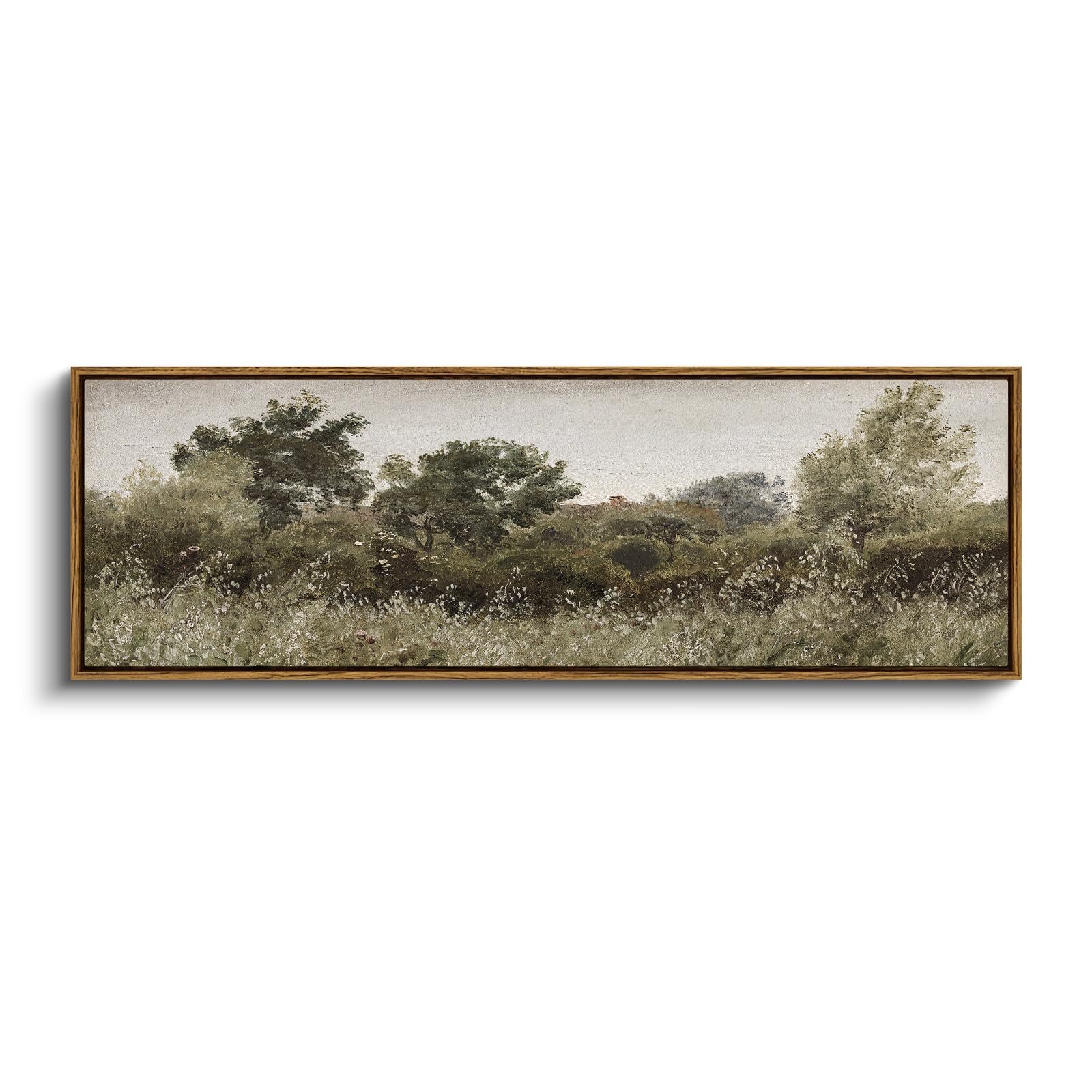 InSimSea Extra Large Framed Vintage Wall Art, Living Room Country Farmhouse Decor, Grassland Landscape Paintings, Canvas Prints,