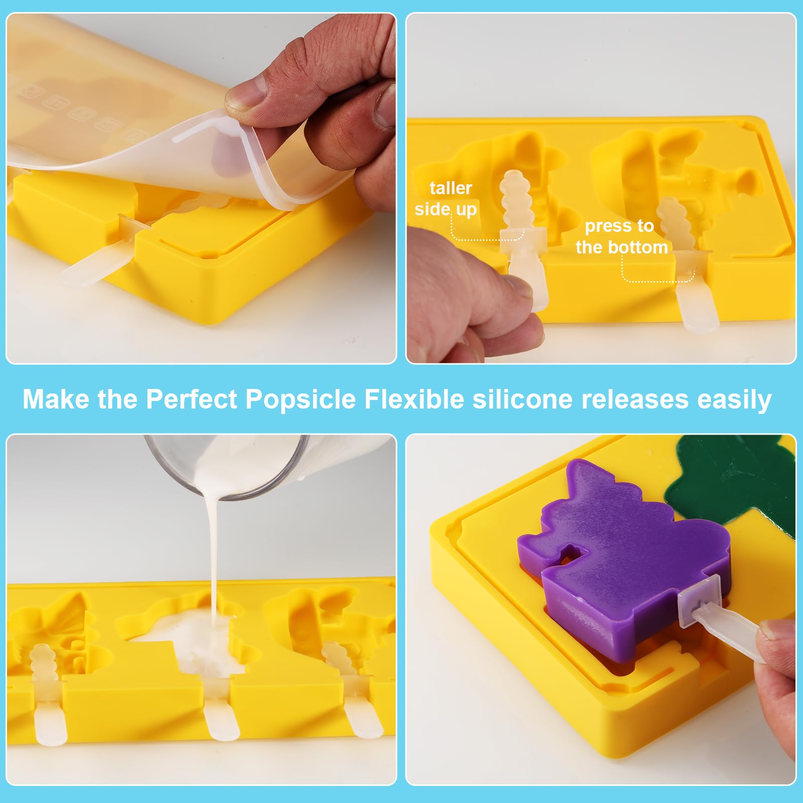 Salomayes Popsicle Molds For Kids And Toddlers, Silicone Popsicle Molds Bpa Free, Mini Baby Ice Pop Mold, Ice Cream Mold With Re