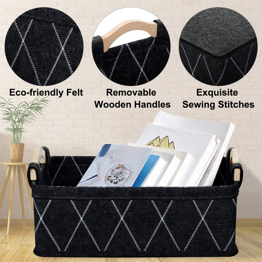 Small Baskets Collapsible Storage Bin Fabric Organizer for Shelves Underwear Socks Bra Towel Toiletry Baby Products Empty Gift Basket