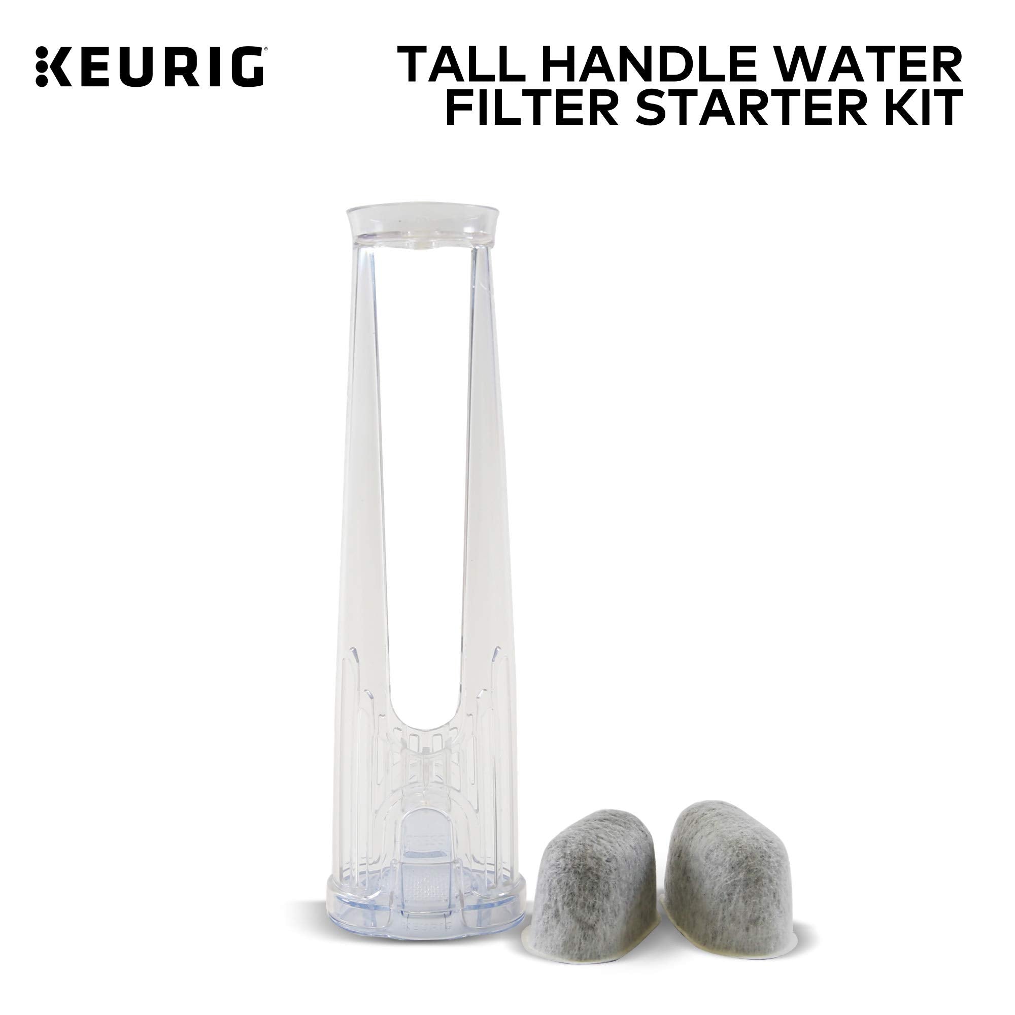 Keurig Tall Handle Water Filter Starter Kit, Comes With Handle And 2 Replacement Water Filters, Compatible With Select Keurig Co