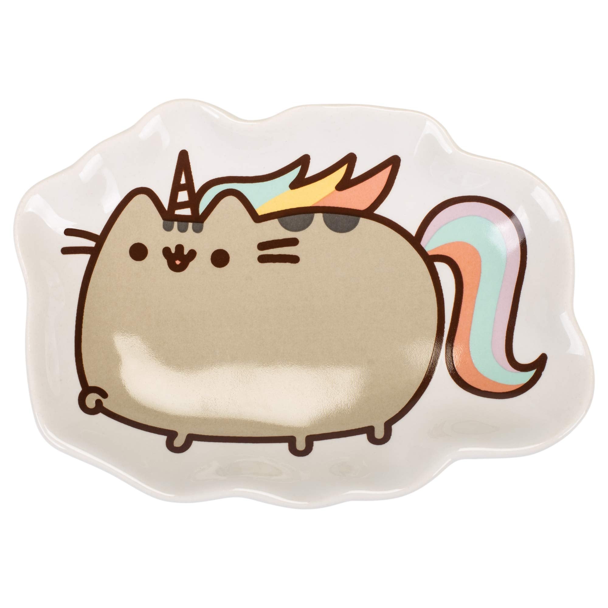 Enesco Pusheen by Our Name is Mud Pusheenicorn Stoneware Dish  Multicolor  4.5 Inches Trinket Tray