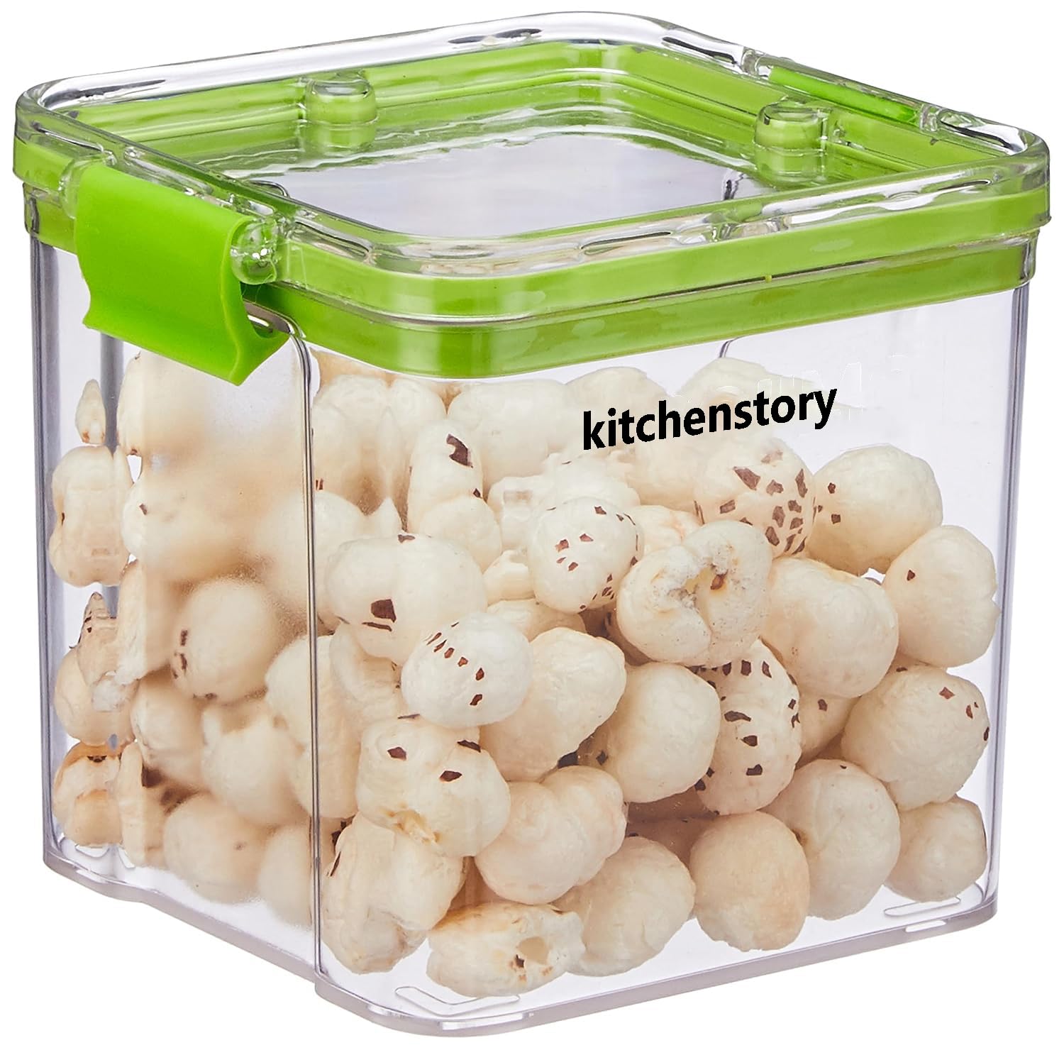 Floraware Food Safe Plastic Multiuse Square Lock & Lock Airtight Container,Multipurpose Jar, Grocery Container 700Ml, Set 1, Bpa