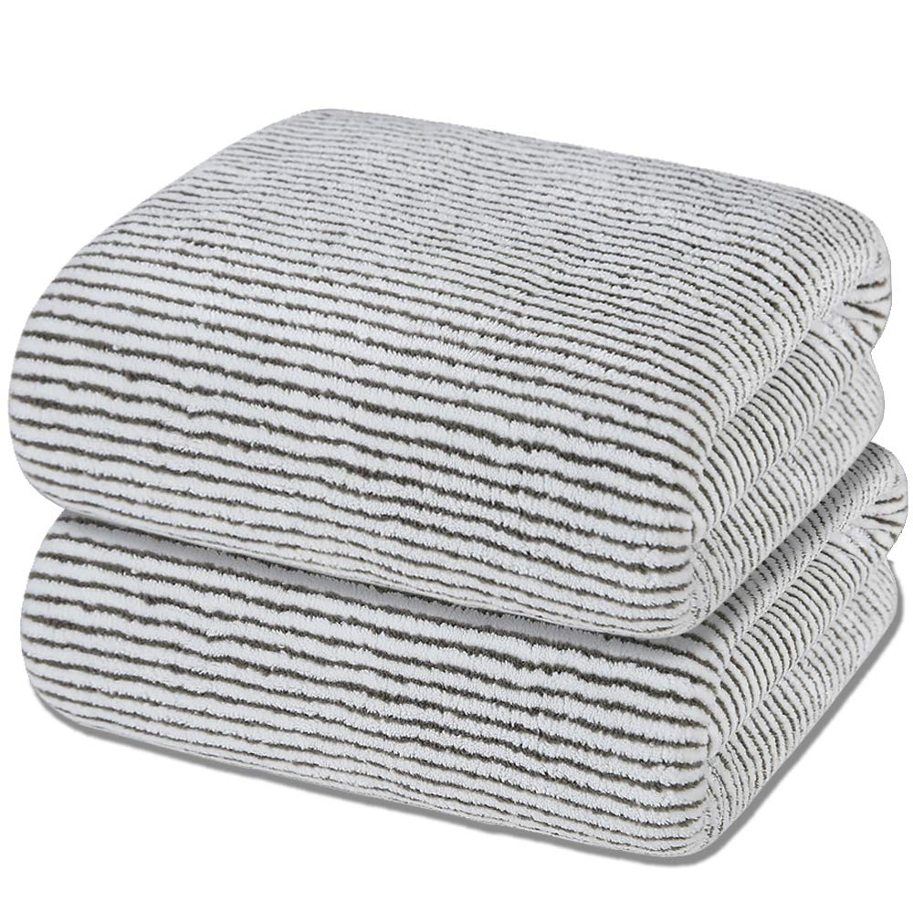 Microfiber Bath Towel, Soft and Super Absorbent Bathroom Shower Towel, Plush Drying Off Towel, Multipurpose Use for Hotel, Gym, 
