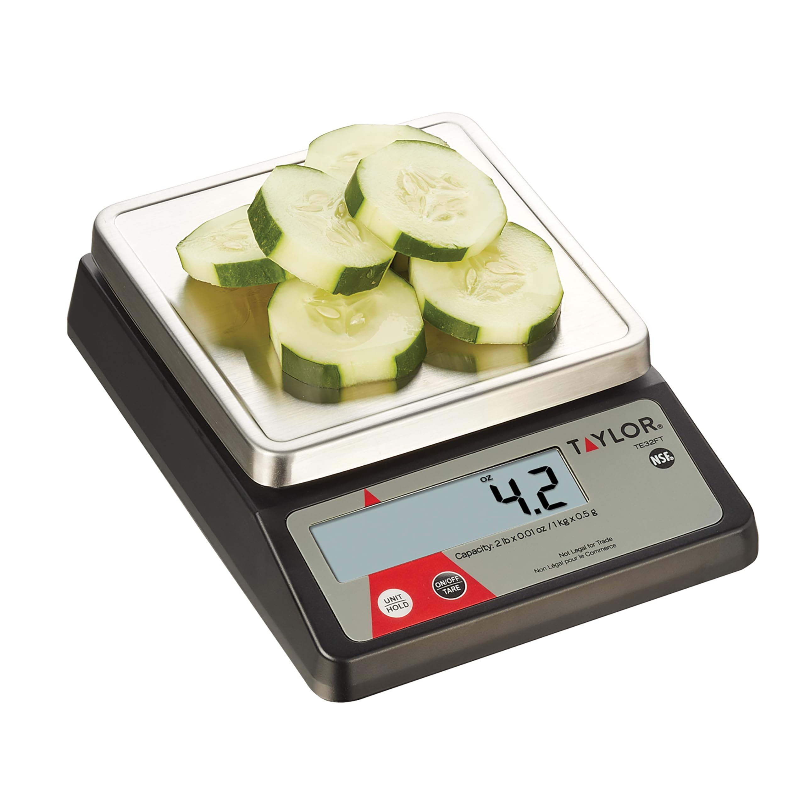 Taylor Control Kitchen Scale Compact Digital Portion  Universal  Black