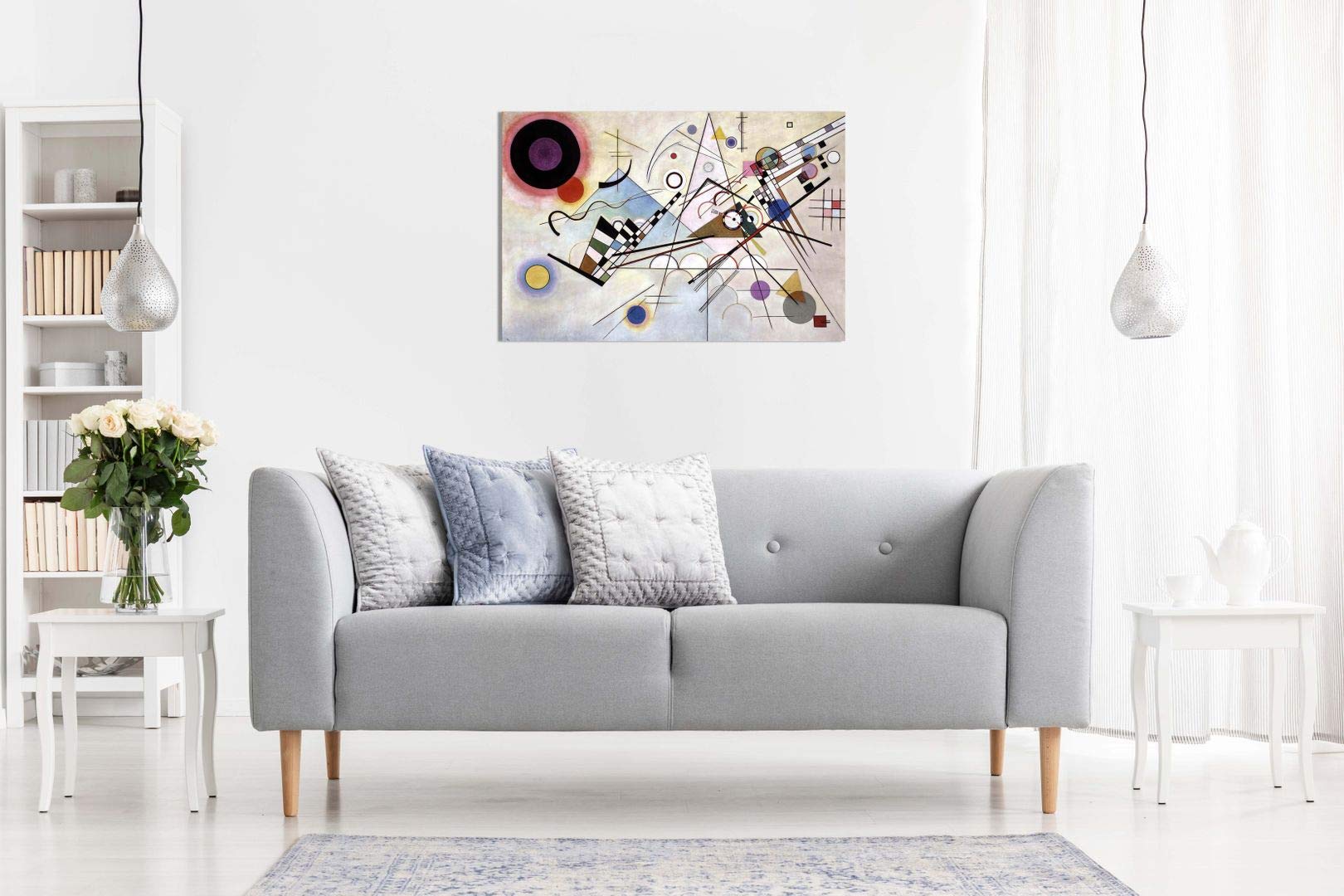 Wassily Kandinsky Composition Viii Canvas Wall Art Picture Print (30X20In)