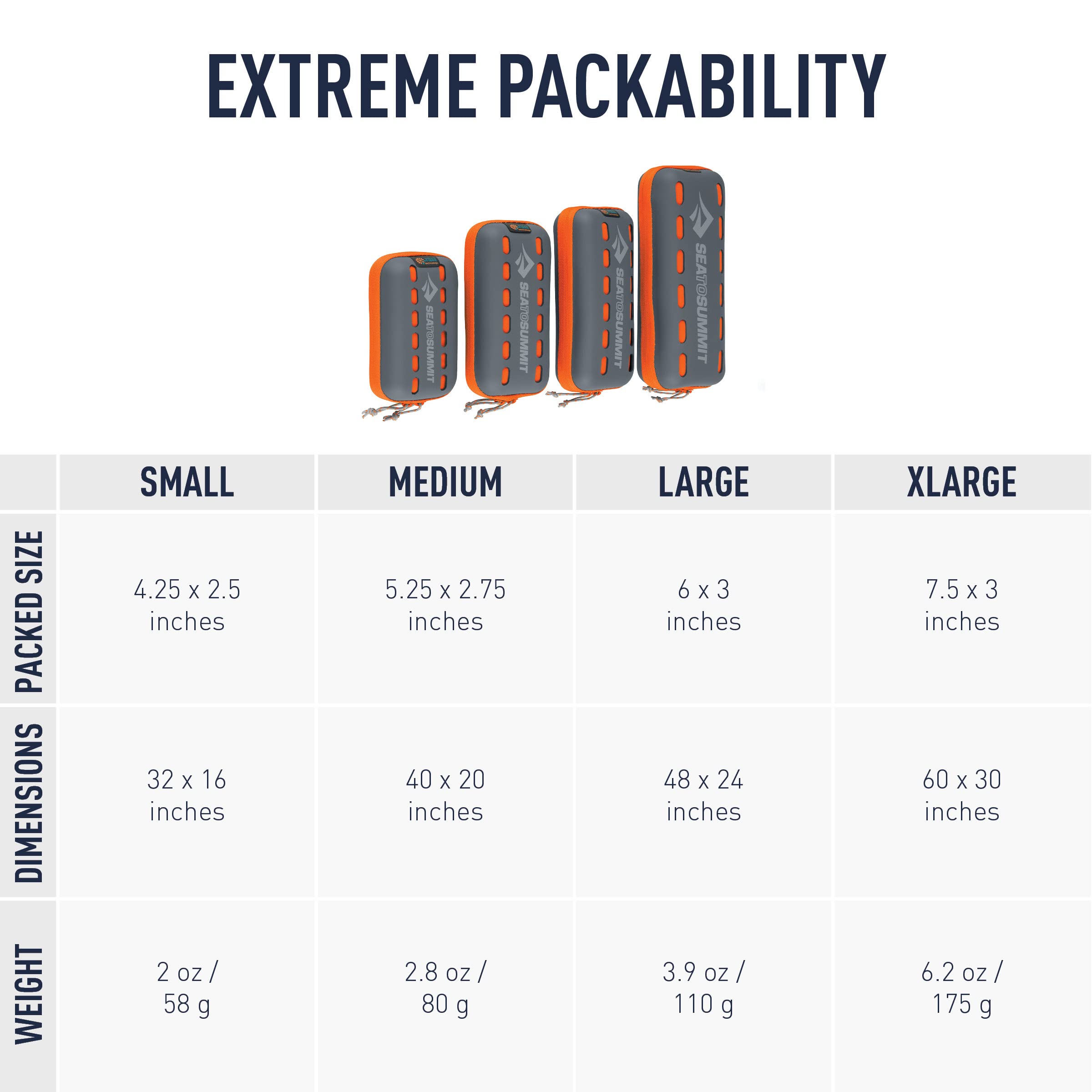 Sea To Summit Portable Pocket Towel For Camping, Gym, And Travel, X-Large (30 X 60 Inches), Outback Orange