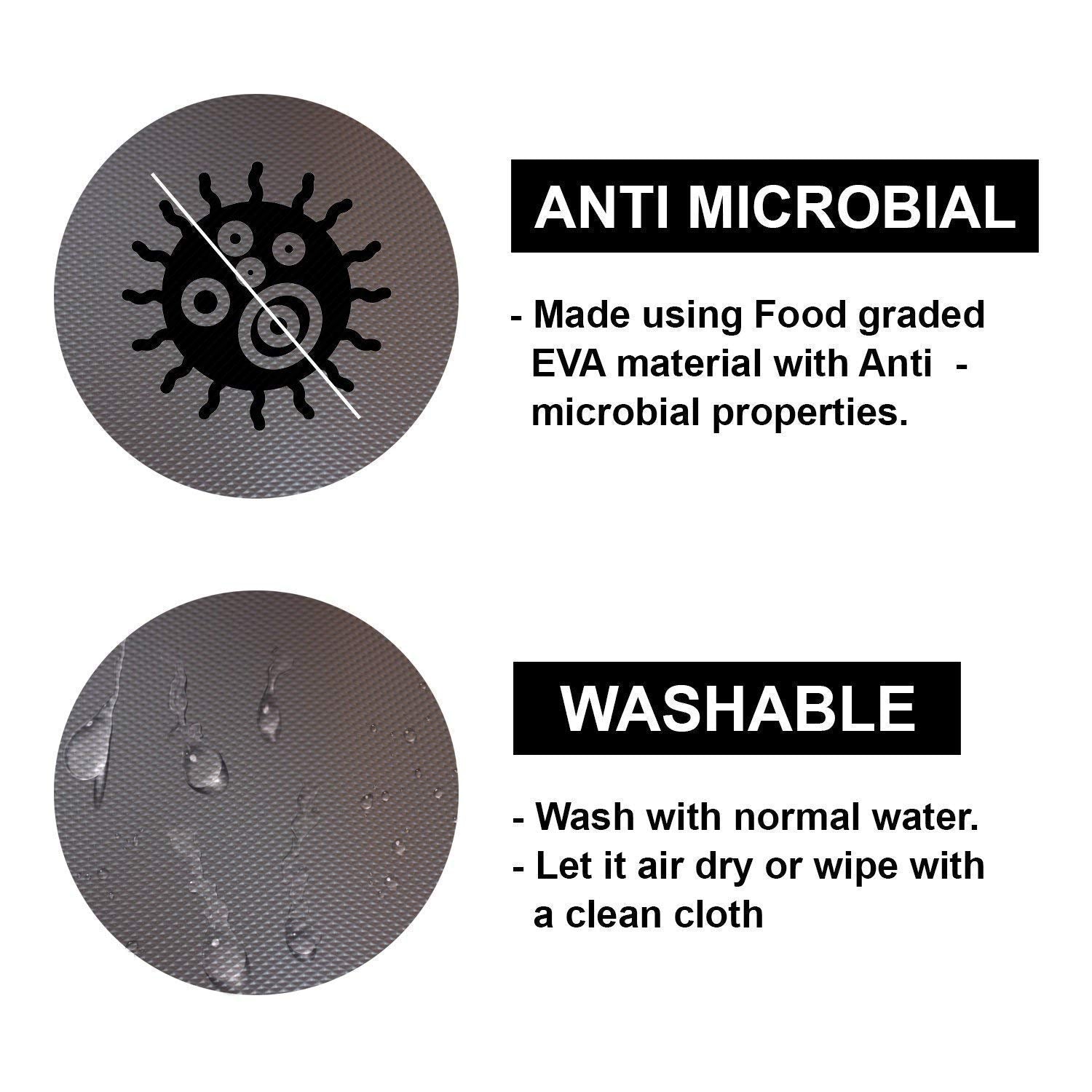 KayJen 60cm x 10m Silver Anti-Slip Mat | Food-Grade EVA Shelf Liner for Fridge, Kitchen, Drawers & Tables | Water-Resistant, Dur