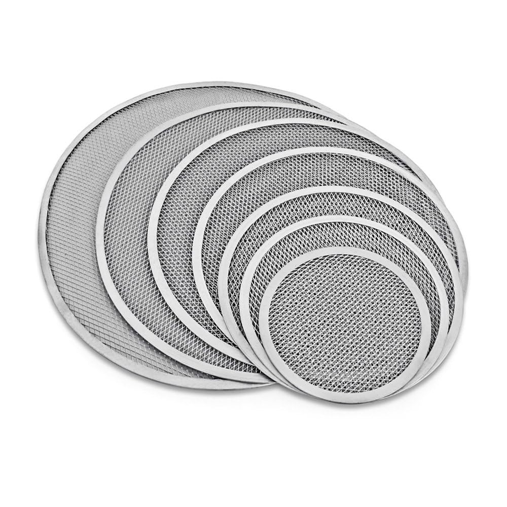 New Star Foodservice 50707 Restaurant-Grade Aluminum Pizza Baking Screen, Seamless, 18-Inch