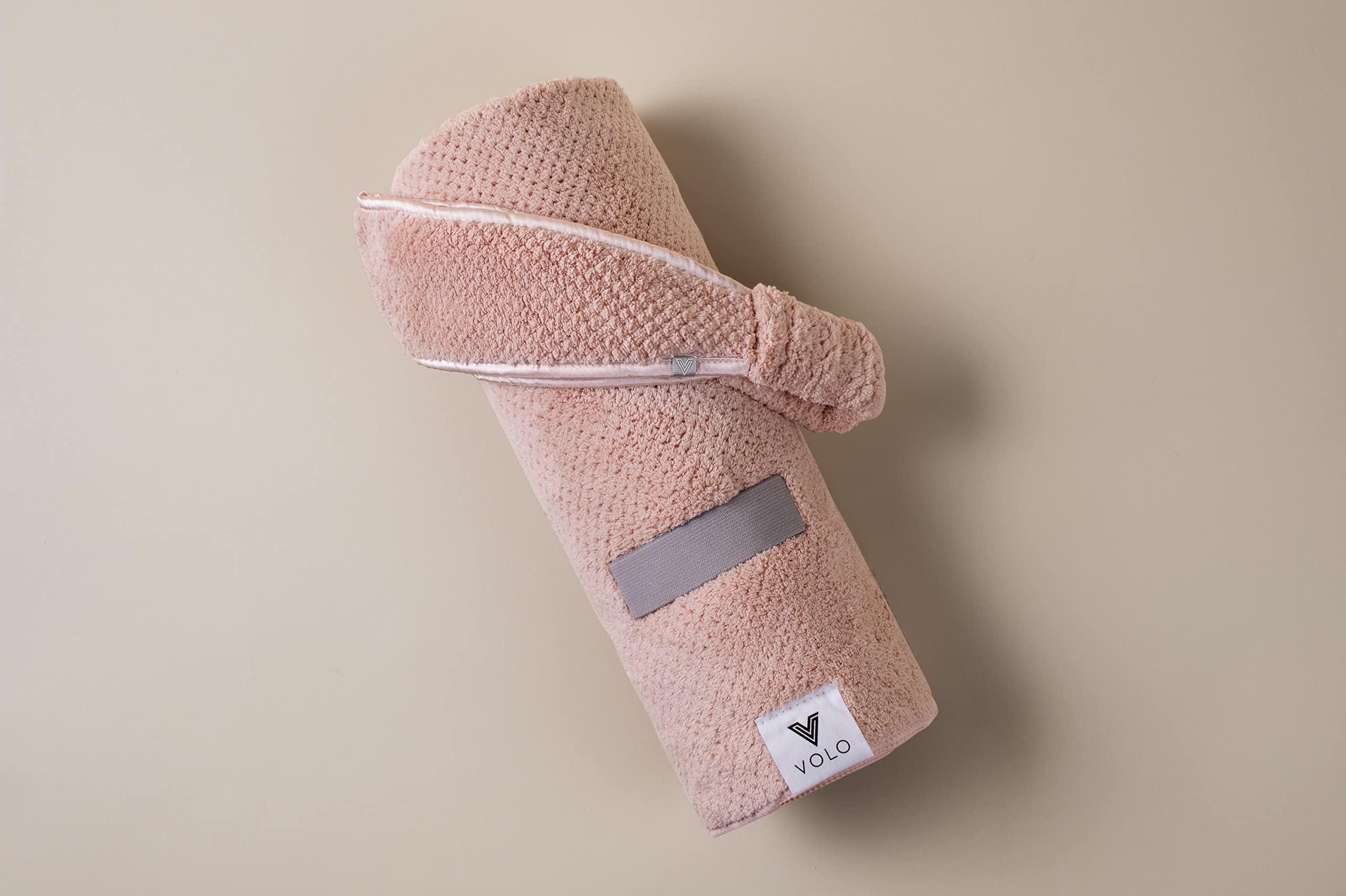 VOLO Cloud Pink Hero Hair Towel + Facial Spa Headband for Women | Wrap Towel + Headband For Washing Face & Makeup | Ultra-Soft,