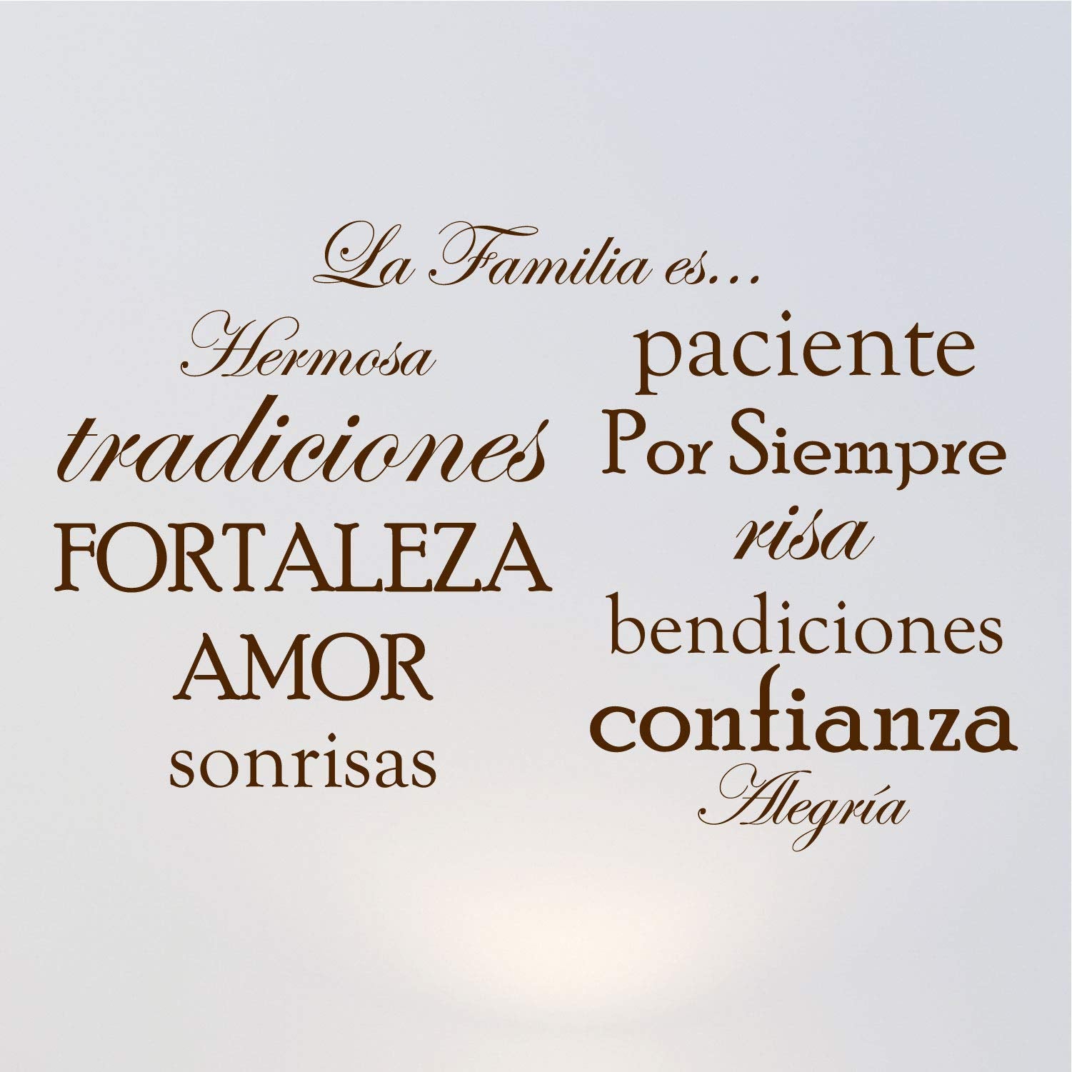 Innovative Stencils Set Of 12 Spanish Family Quote Words Vinyl Wall Sticker Picture Frame Wall Family Room Art Decoration La Fam