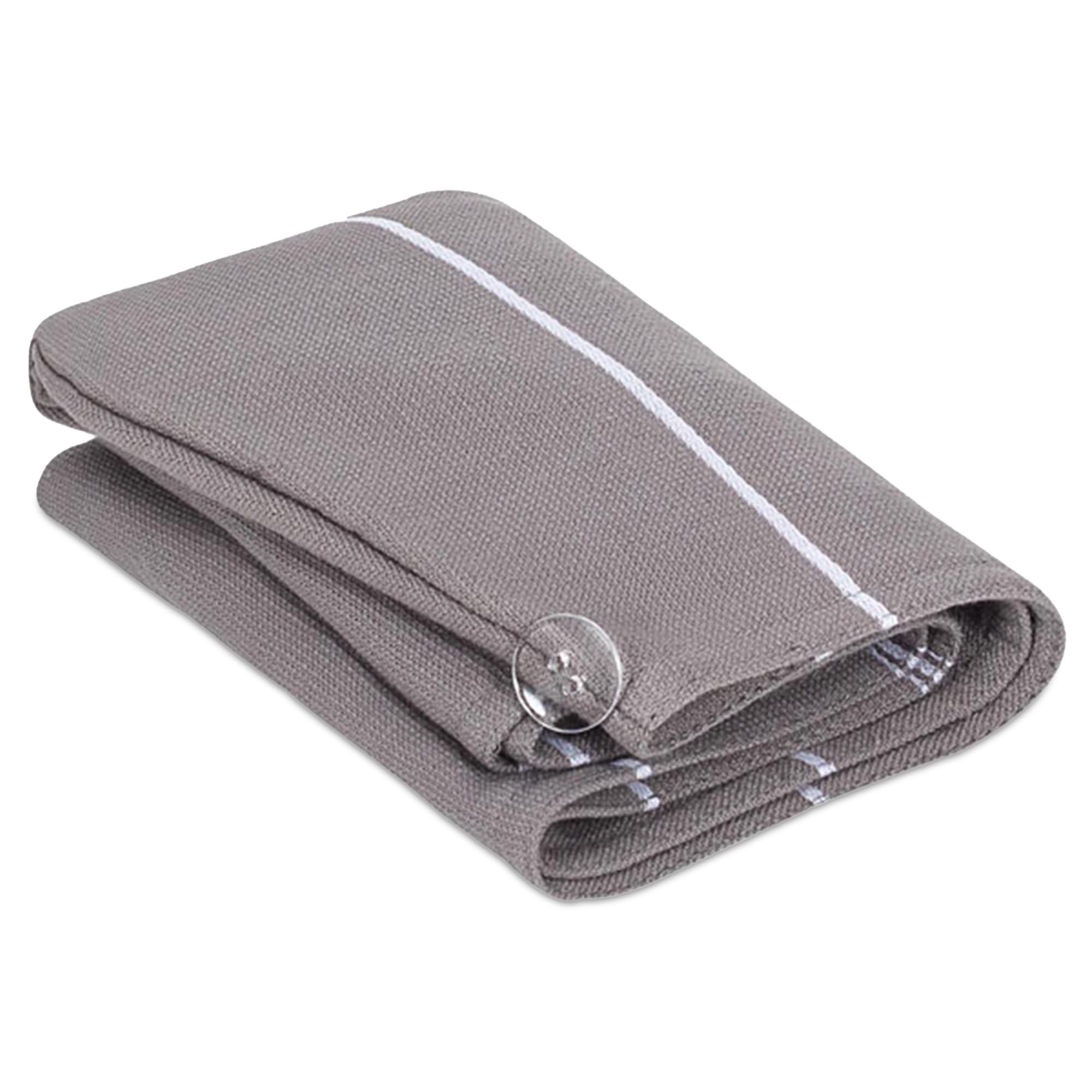 Sand Cloud Hair Towel Wrap for Women & Men, (Grey, Classic) - 100% Turkish Cotton Quick Hair Drying Towel Wrap - Absorbent Half