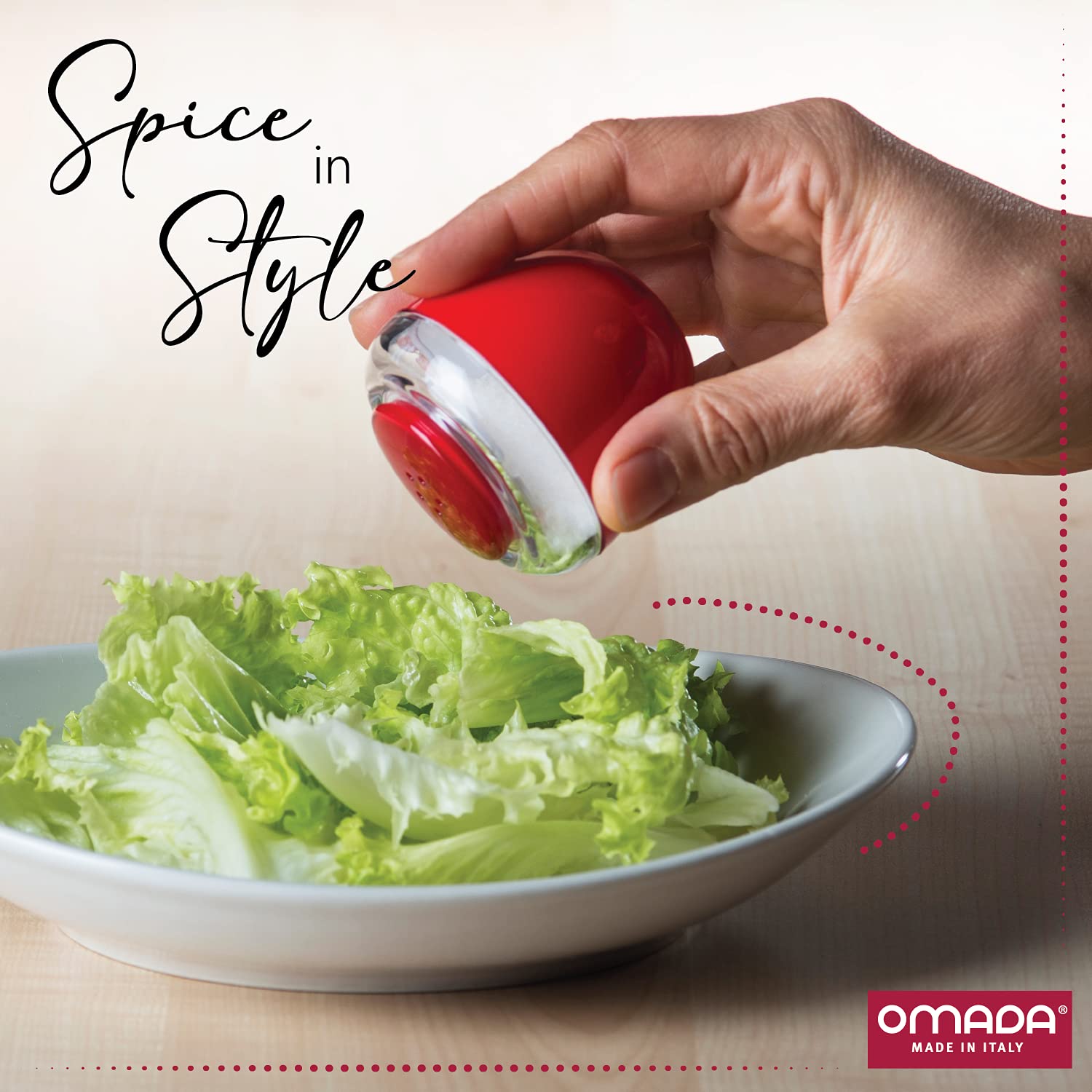 Omada Sugar Bowl + Salt/Pepper Shakers: Blue Acrylic Spice Dispenser And Sugar Bowl Set - Cute Kitchen And Table Accessories - E