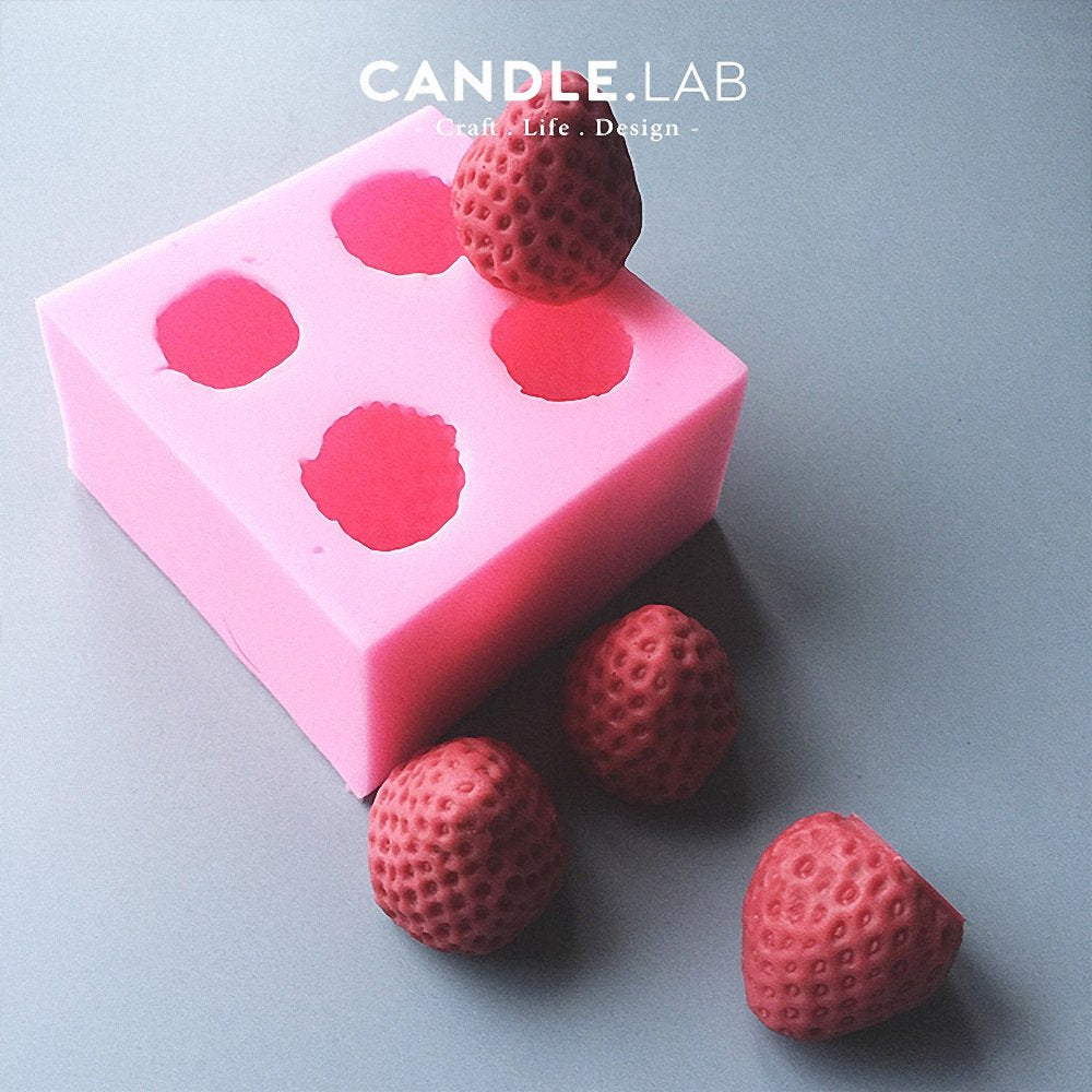 3D Full-Size Strawberry Silicone Mold - Moldfun Large Strawberry Mold For Fondant, Gum Paste, Cake Topper Decorating, Chocolate,