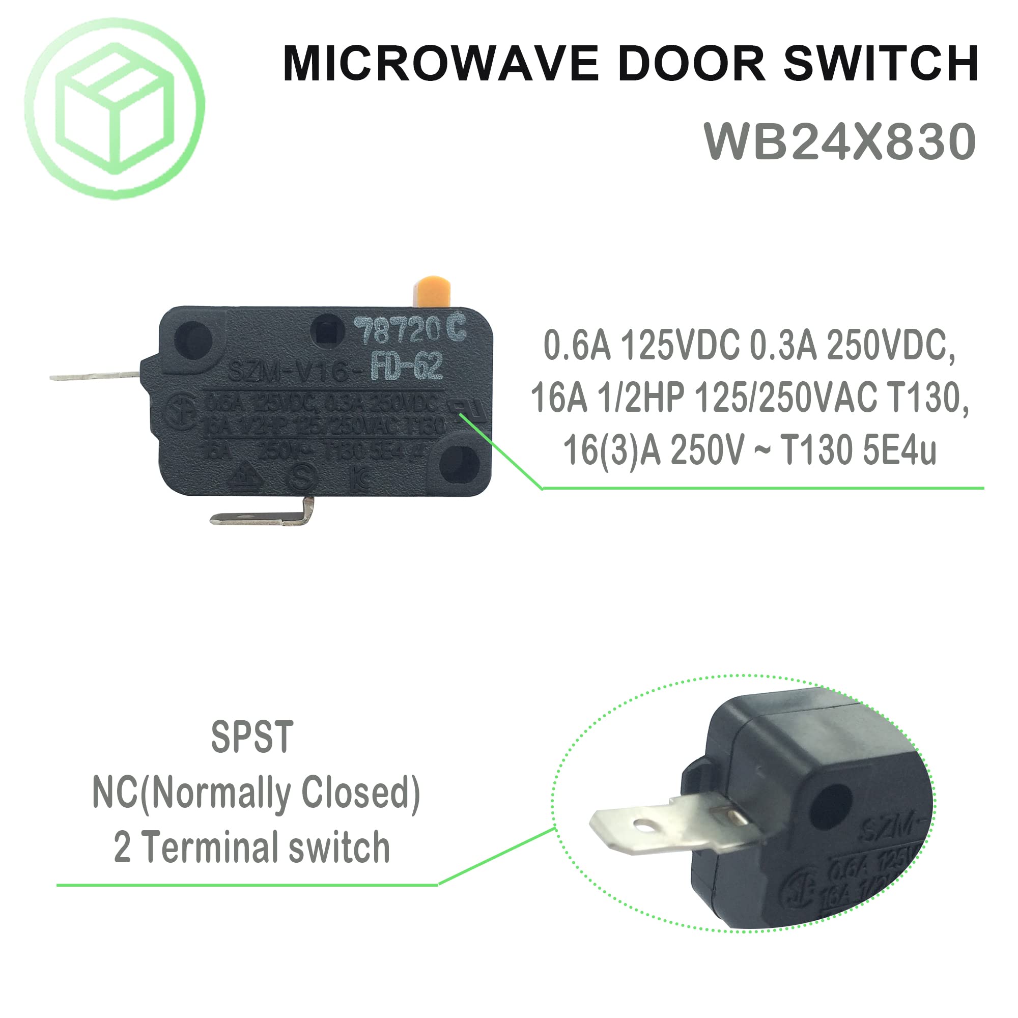 Lonye Szm-V16-Fd-62 Wb24X830 Monitor Switch Re2 Replacement For Ge Starion Microwave Wb24X0800 Wb24X800 Ap2024338 Ps237422 De34-