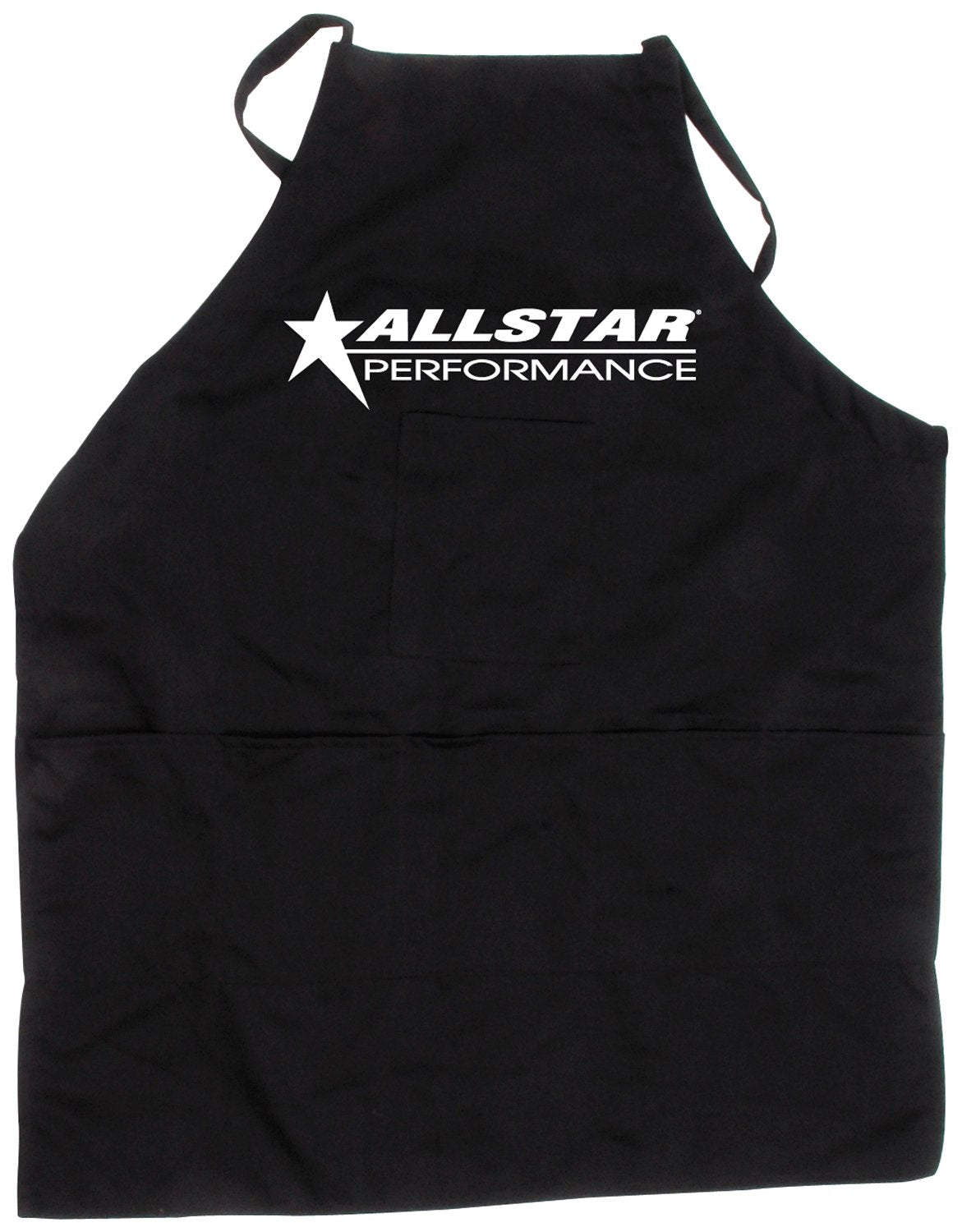 Allstar Performance All99962 Black Cloth Adjustable Strap Apron With Logo X-Large