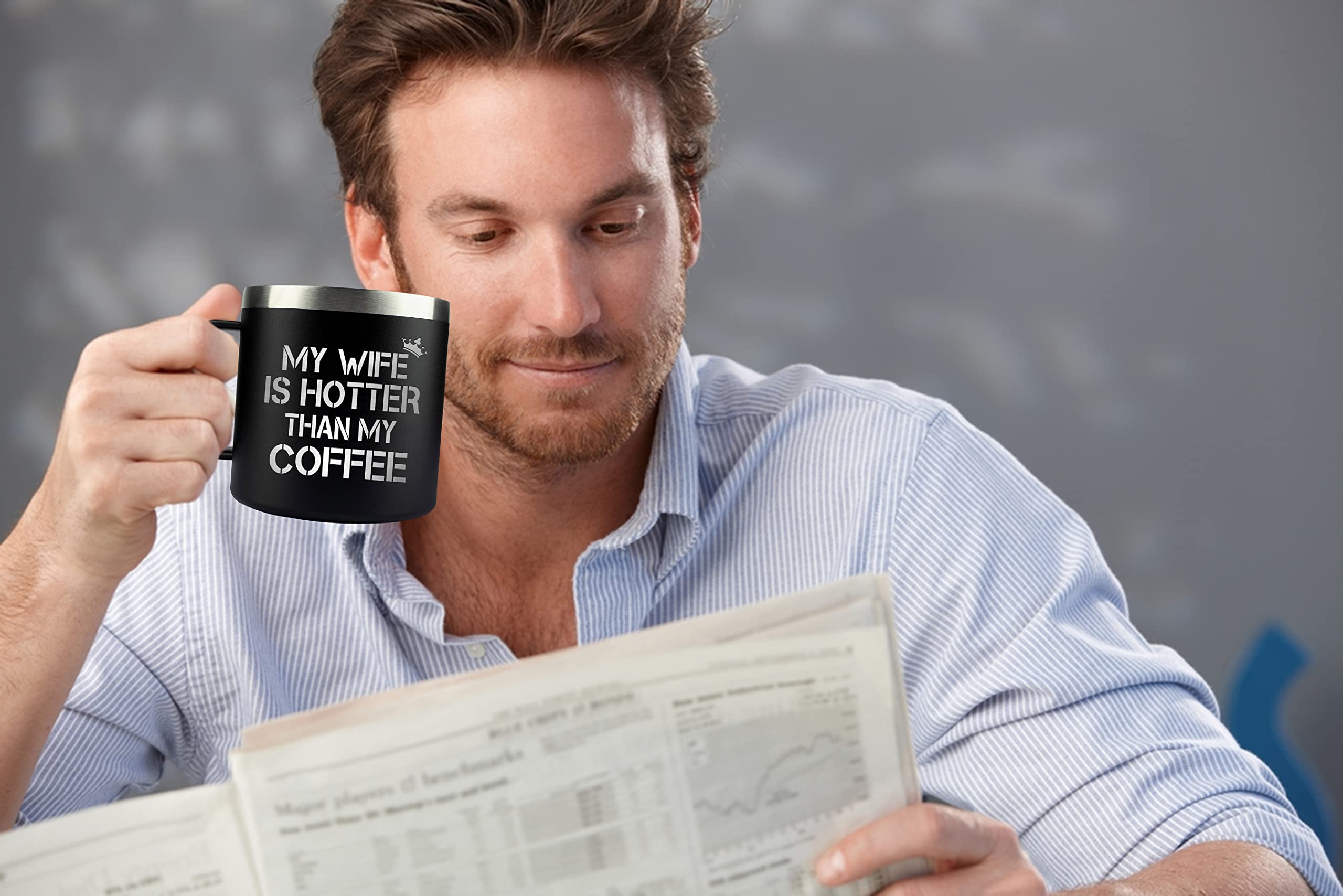 Rhythmheart For Him - Funny 'I Love You' Mug - 14Oz Black