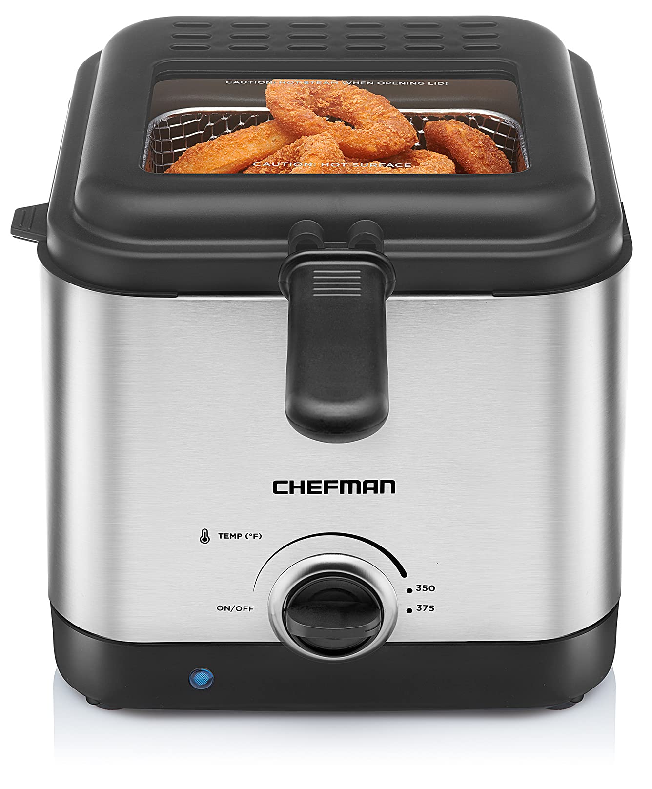 Chefman Fry Guy, The Most Compact & Convenient To Deep Fry Comfort Food, Restaurant-Style Basket With A 1.6-Quart Capacity, Easy