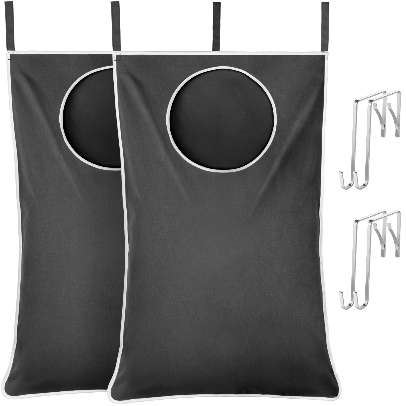 Lifewit 2 Pack Over Door Laundry Hamper, Large Collapsible Hanging Laundry Hamper, Hanging Laundry Basket Bag For Bathroom Bedro