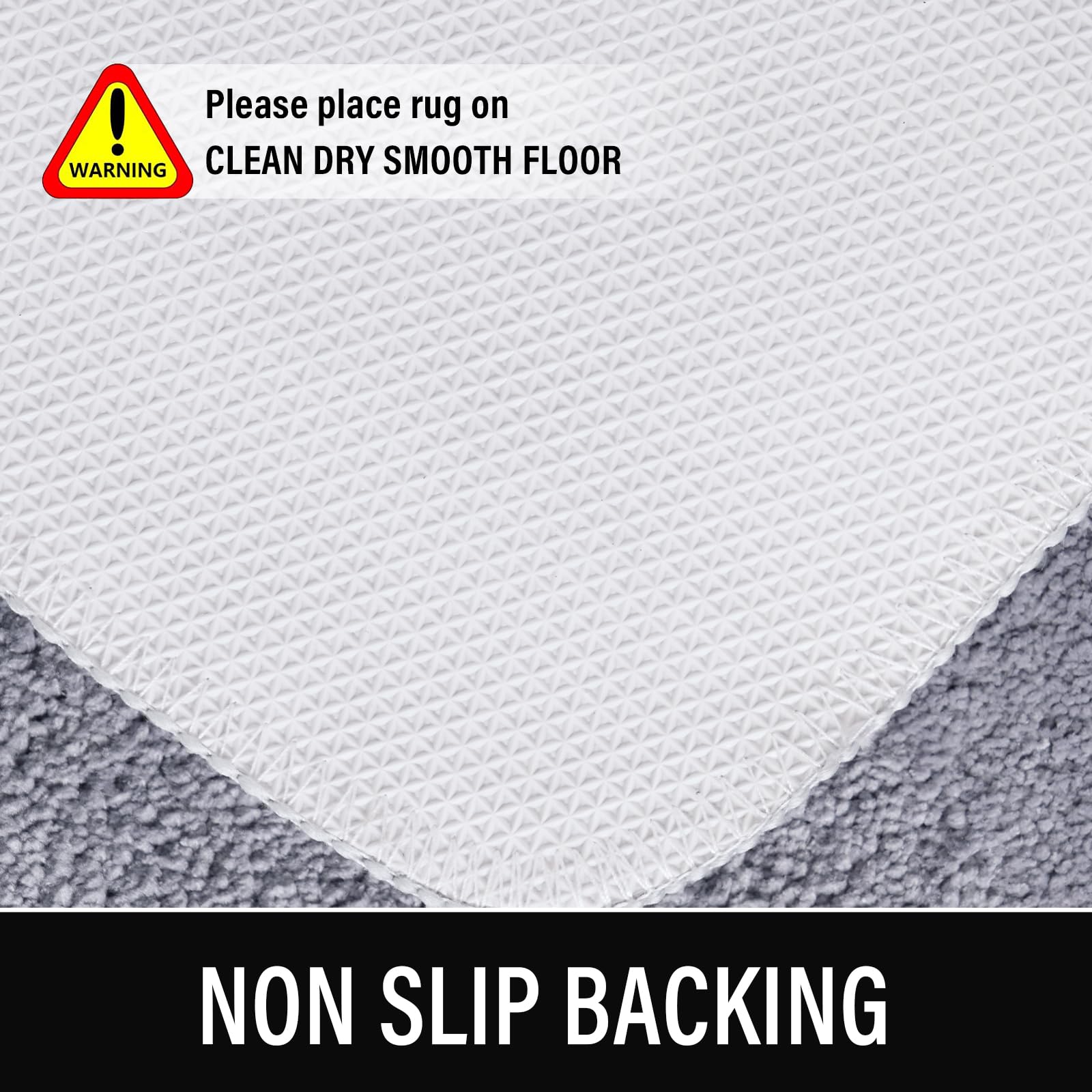 LOCHAS Luminous Non Slip Bathroom Rugs Runner 24 x 60 Inch  Extra Soft and Comfy Bath Mats Rug  Absorbent Thick Microfiber Mat Carpets for Shower  Light Gray