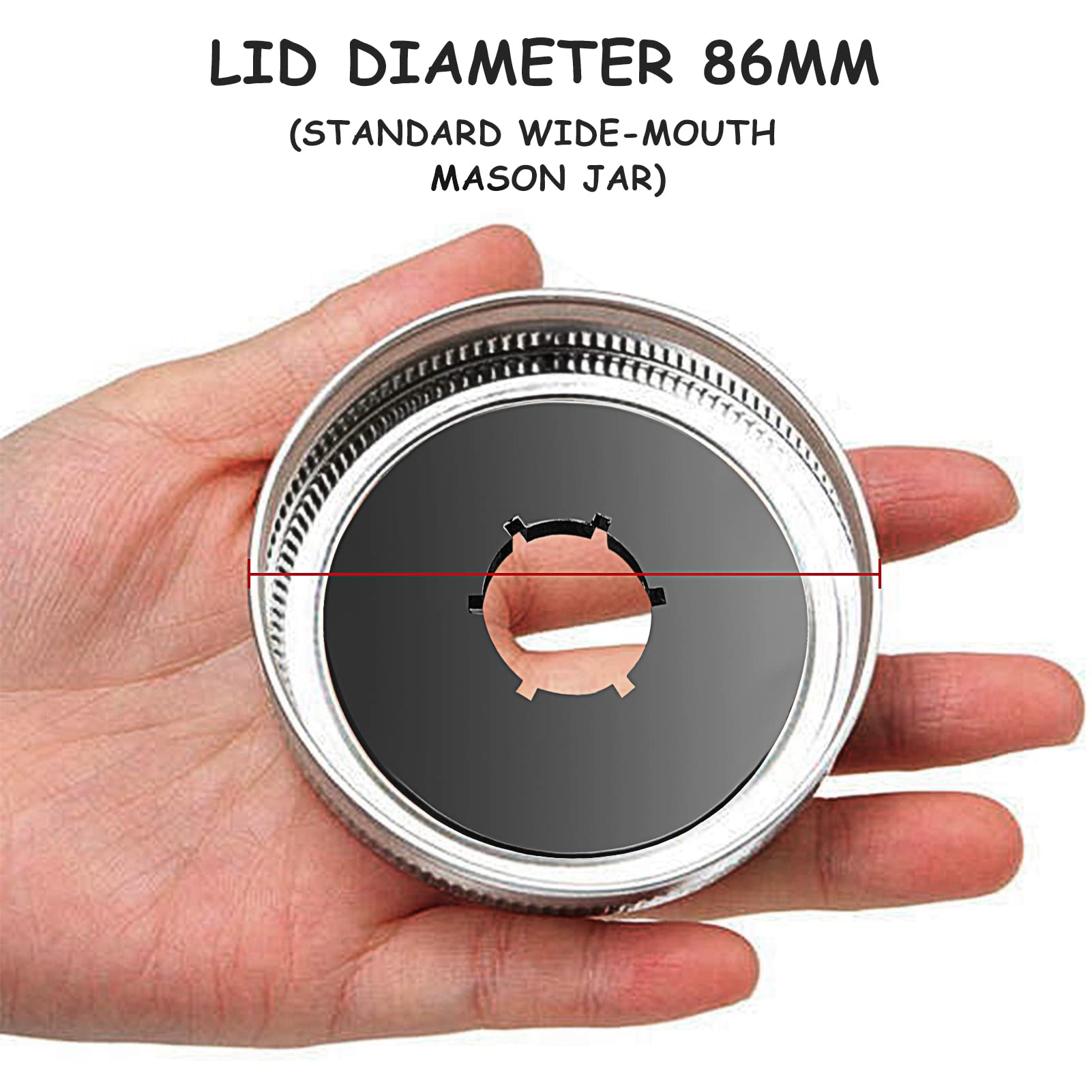 12Pcs Kratky Lids Wide Mouth Hydroponic Cover Lids Kratky Mason Jar Lids Kratky Lid Insert Kratky Jar Cover Hydroponic Lids Krat