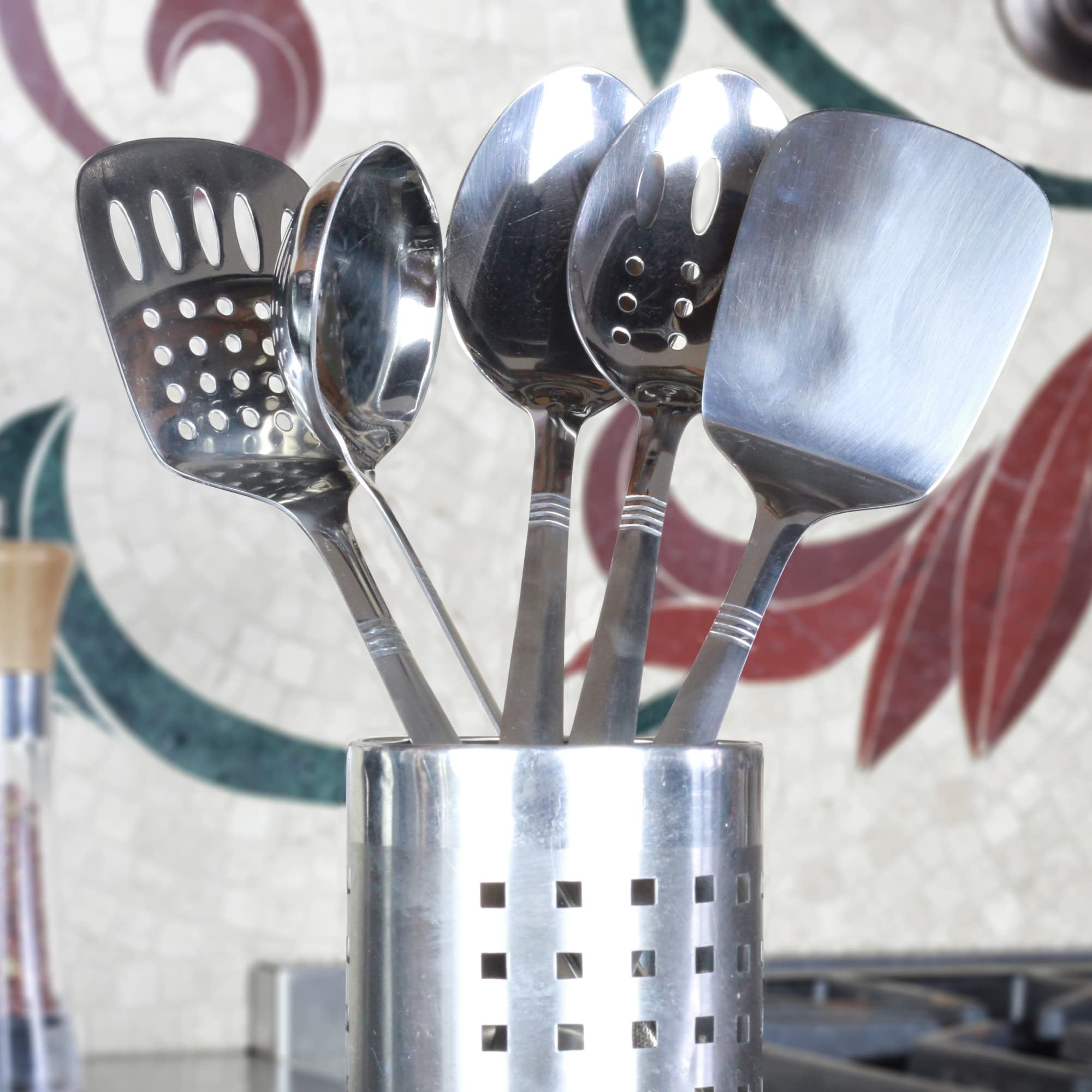 Chef Craft Select Slotted Spoon, 13 Inch, Stainless Steel